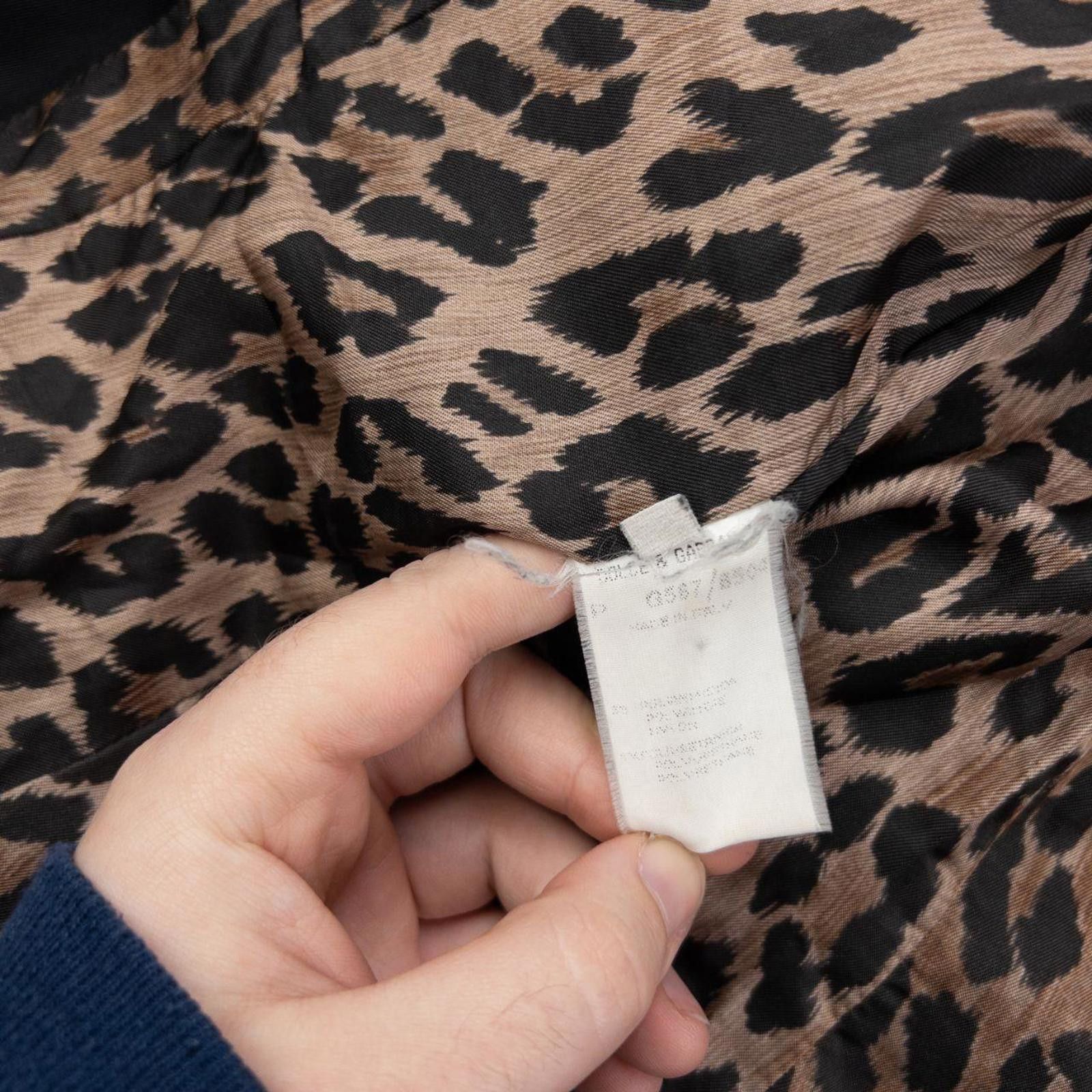 Dolce & Gabbana Vintage 2000s Dolce & Gabbana Leopard Print Lined Jacket L Size L / US 10 / IT 46 - 6 Thumbnail