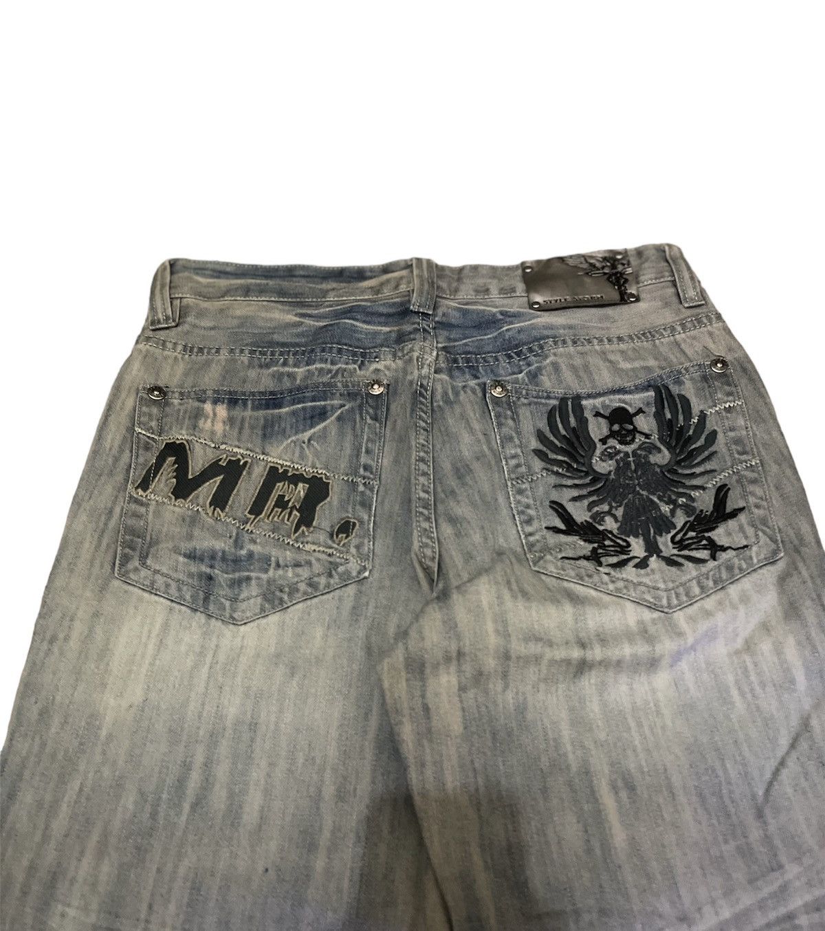 Isamu Katayama Backlash Vintage Jungle Storm Faded Jeans Size US 32 / EU 48 - 2 Thumbnail