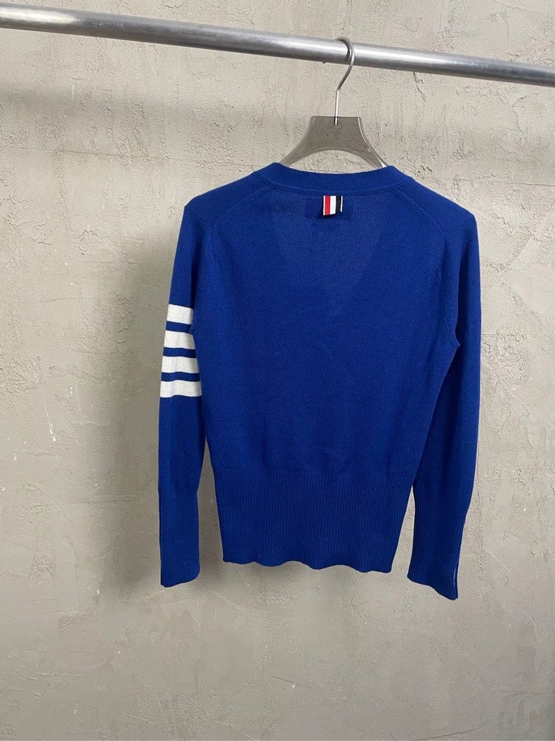 Thom Browne Thom Browne Clayblue pure cashmere sweater Size S / US 4 / IT 40 - 2 Thumbnail