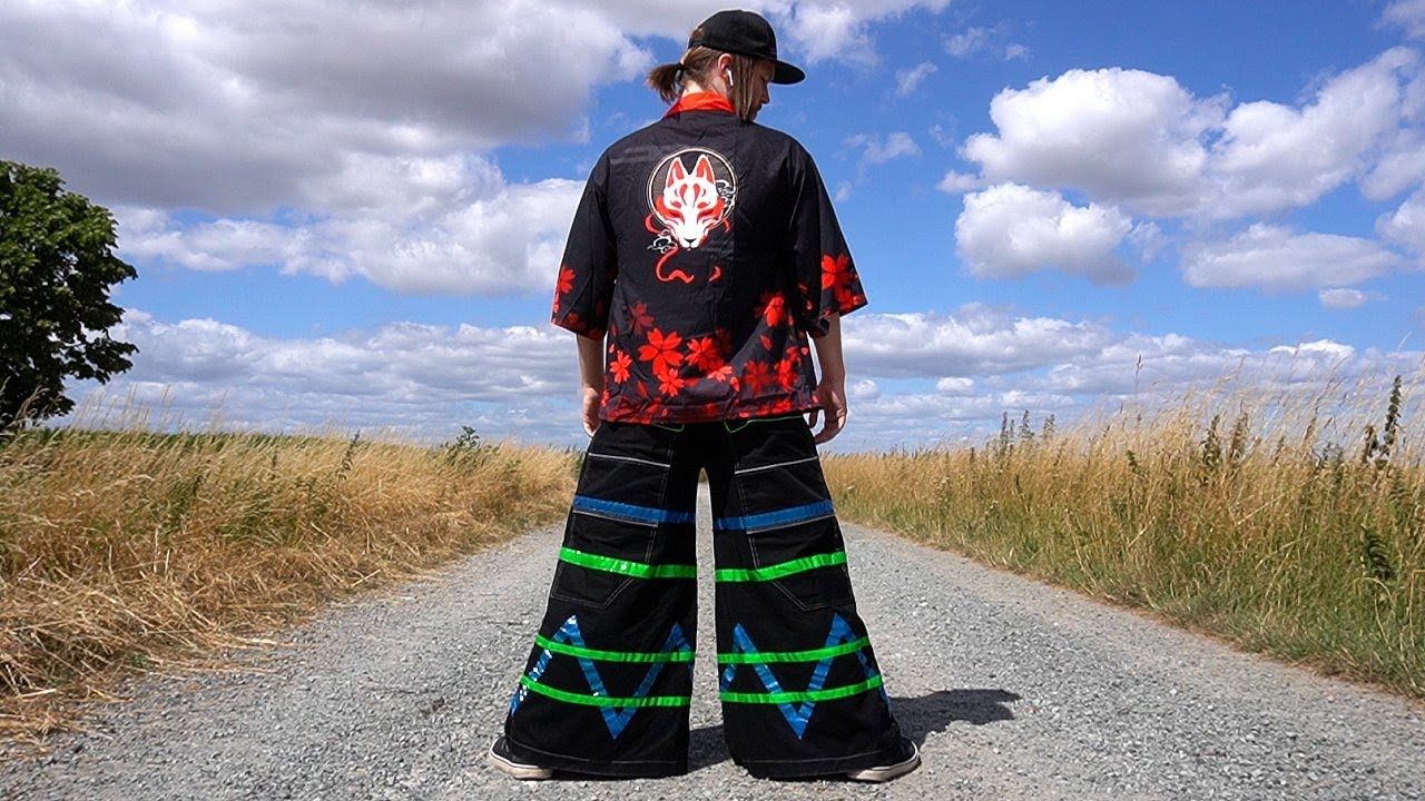 Other Rare Parachute Flare Hype Pants Street Rave fashion Size 27" / US 4 / IT 40 - 2 Thumbnail