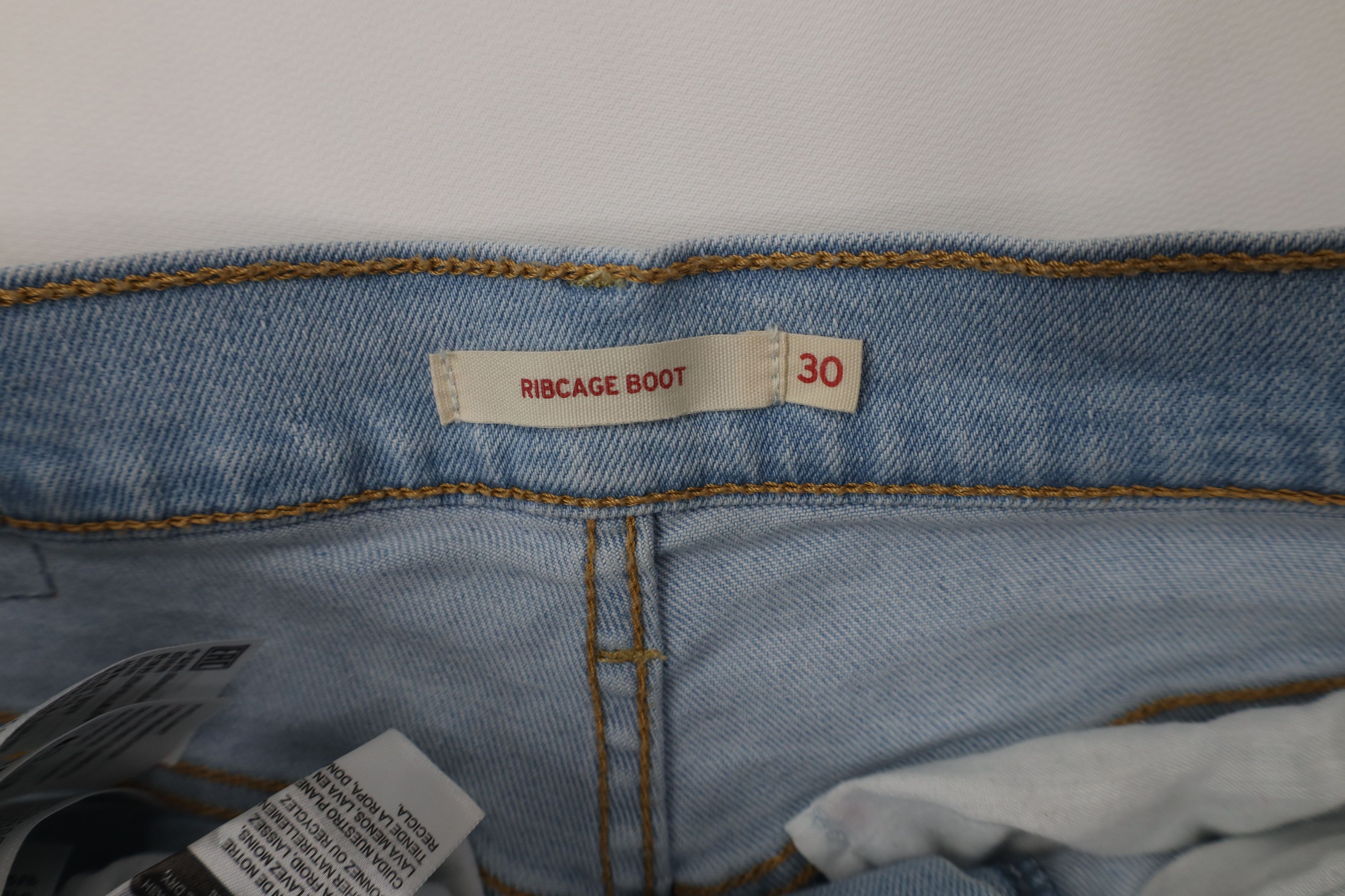 Levi's Vintage Y2K Levis Button Fly Ribcage Bootcut Wide Leg Jeans Size 30" / US 8 / IT 44 - 7 Thumbnail