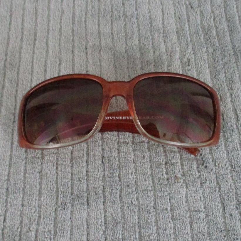 Other Divine Eyewear Vixen Orange Fade/Amber Gradient Sunglasses Size ONE SIZE - 7 Thumbnail