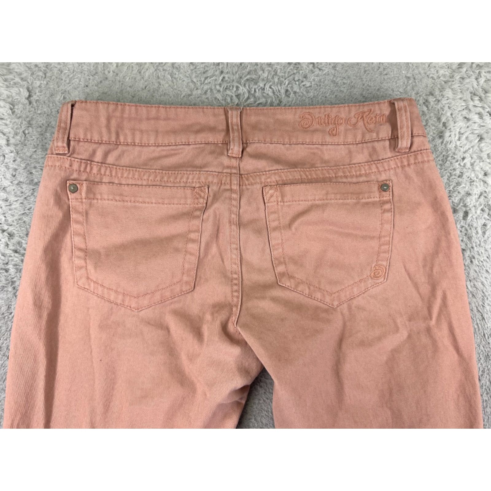 Vintage VINTAGE Indigo Rein Womens Jeans Skinny 5-Pocket Denim Distressed Pink Cotton Blend 29 Inseam 9 Size 30" / US 8 / IT 44 - 3 Thumbnail