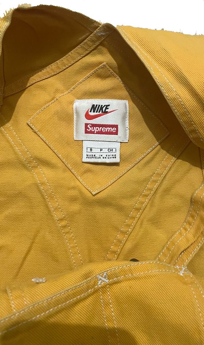 Nike × Supreme Supreme Nike Cotten Twill Overalls Mustard FW18 Size US 30 / EU 46 - 4 Thumbnail