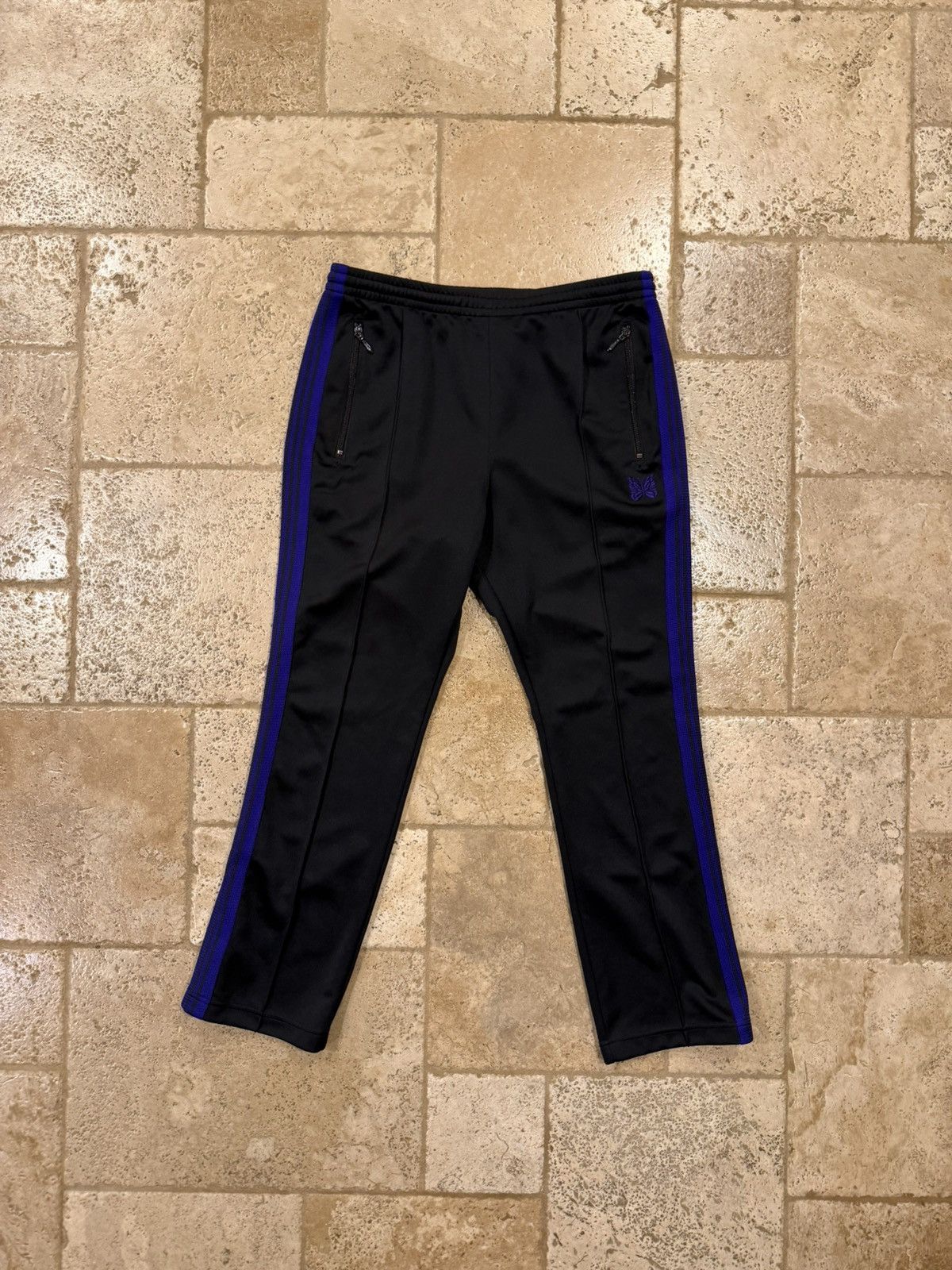 Needles Needles Yellow Black / Purple Poly Smooth Narrow Track Pants Size US 32 / EU 48 - 12 Thumbnail