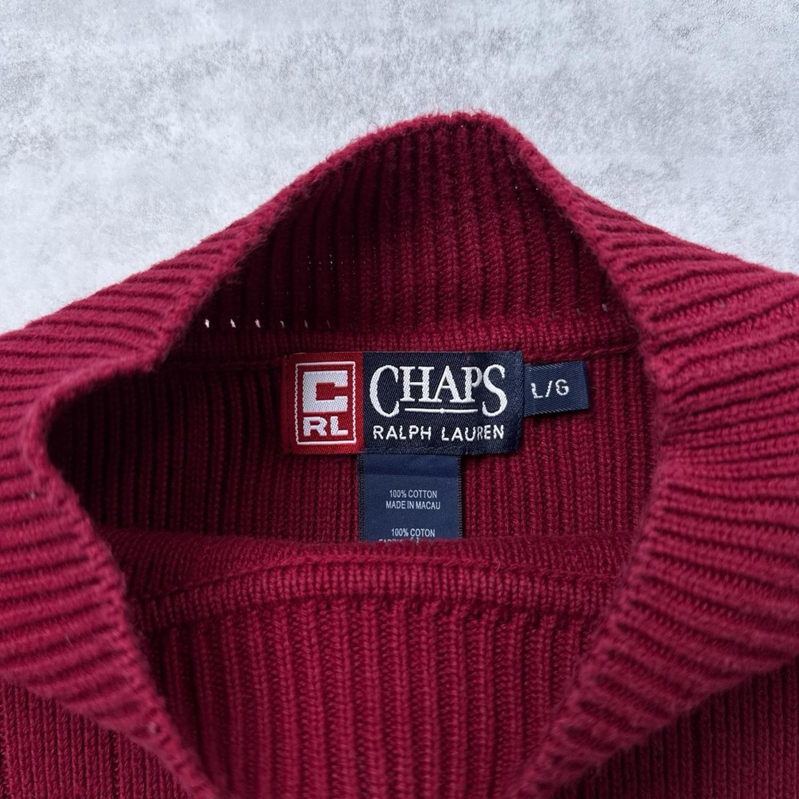 Chaps Y2K Chaps Ralph Lauren 00s Red Sweater Size US L / EU 52-54 / 3 - 7 Thumbnail