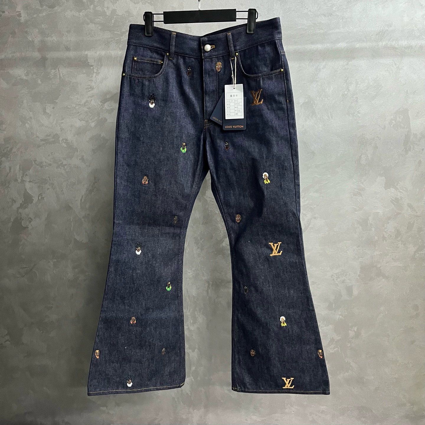 Louis Vuitton louis vuitton blue logo embroidered flared jeans Size US 30 / EU 46 - 1 Thumbnail