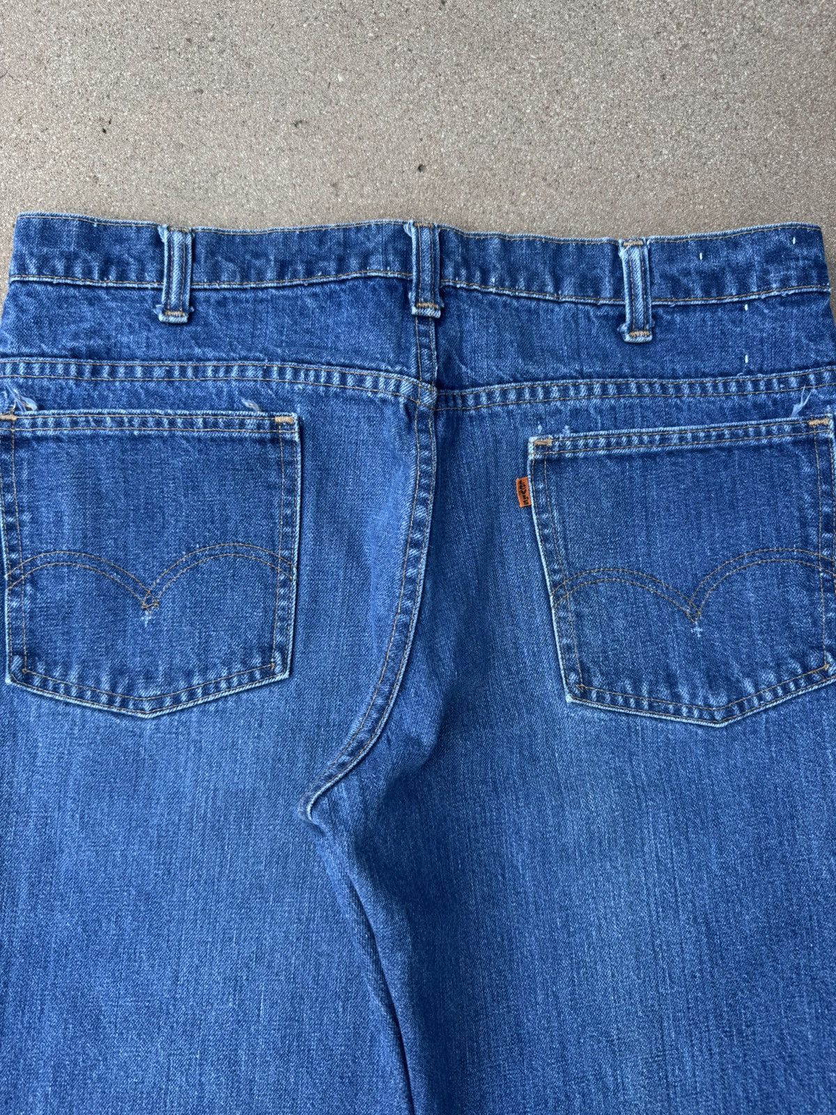 Levi's Vtg 70’s Levi’s 684 Orange Tab Bellbottom Flare Jeans 35x28 Size US 35 - 7 Thumbnail