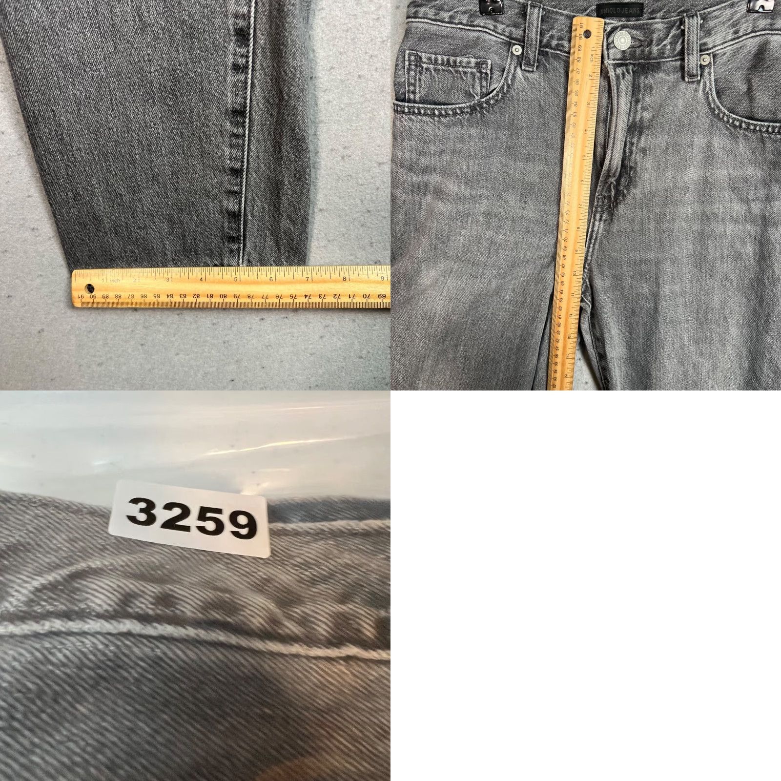 Uniqlo Uniqlo Womens Size 26 High-Waist Denim Jeans Gray Cotton Blend Tapered 5-Pocket Design Jeans Womens Pants Size 26" / US 2 / IT 38 - 8 Thumbnail