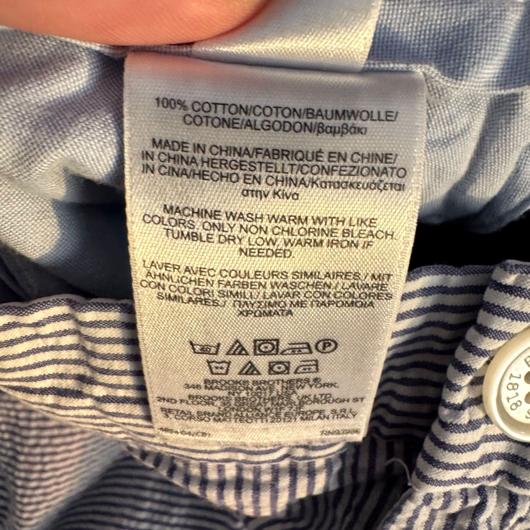 Brooks Brothers Brooks Brothers Chino Shorts Mens Size 35 Seersucker Striped Blue Preppy Casual Distinctive Brook Brothers Climate: Summer, Spring Size US 35 - 6 Thumbnail