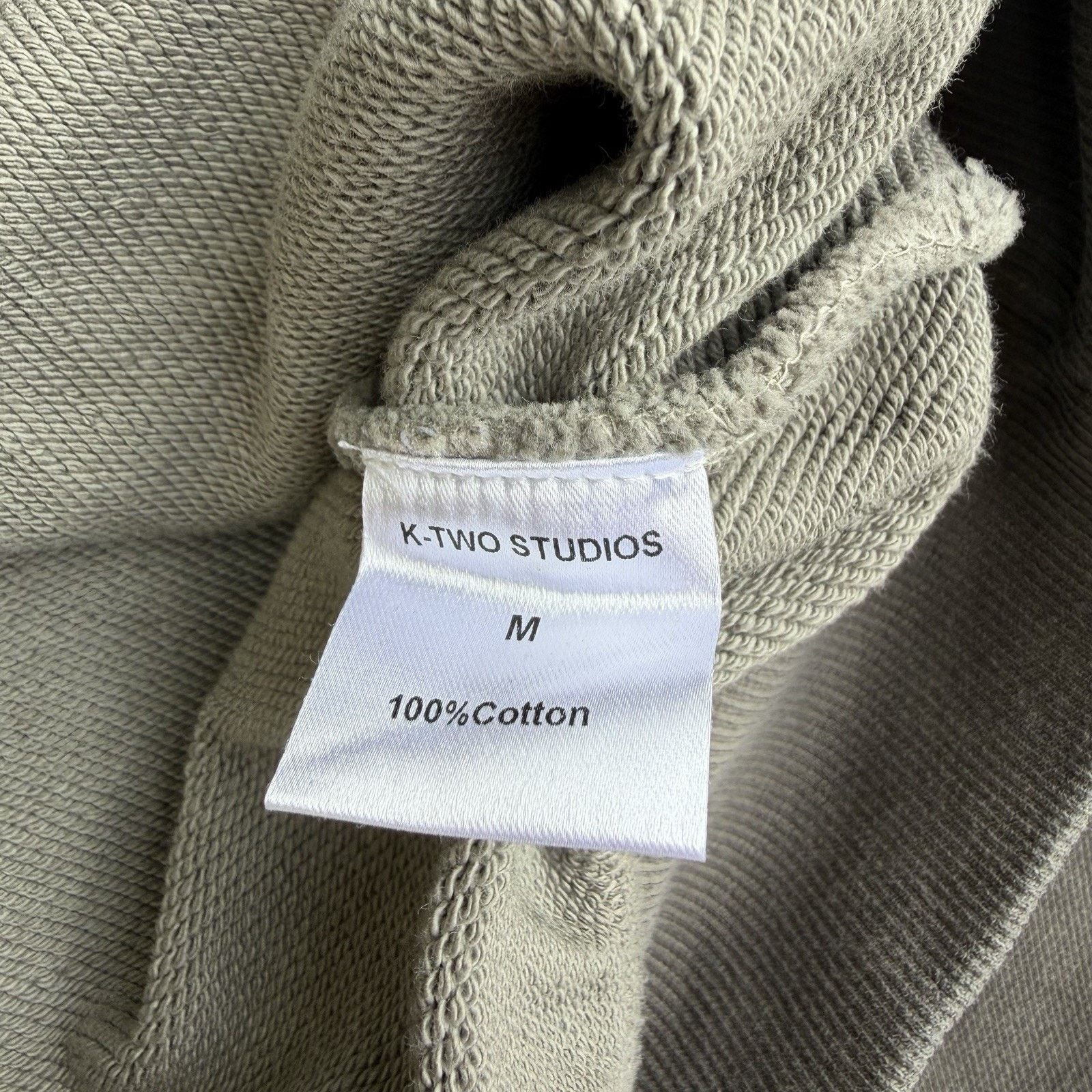Acne Studios × K-Two Studios K-Two Studios Overdyed Charcoal Grey Raglan Hoodie Medium Size US L / EU 52-54 / 3 - 4 Thumbnail