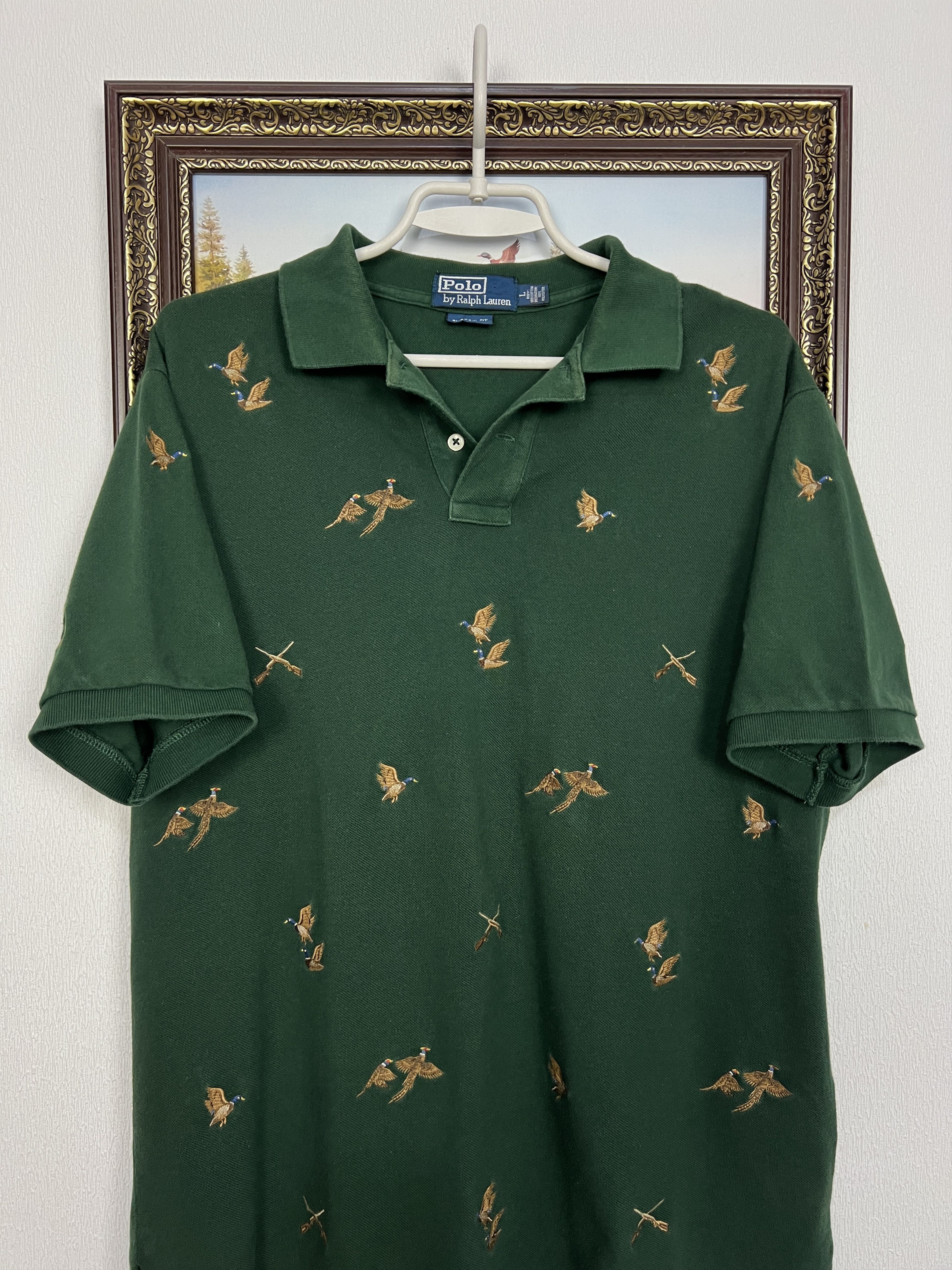 Polo Ralph Lauren Vintage Polo Ralph Lauren Mallard Duck Hunting Shirt Jersey Size US L / EU 52-54 / 3 - 2 Thumbnail