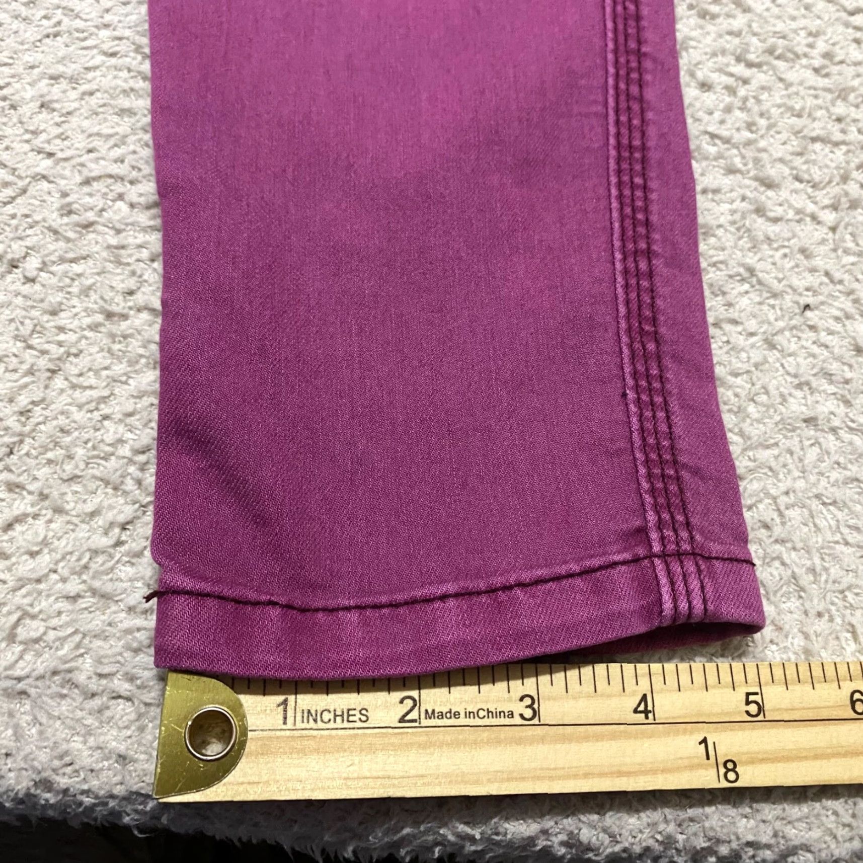 Free People Free People Womens Jeans 29 Pink Denim Slim Straight Mid Rise Dark Wash Size 24" / US 00 / IT 34 - 2 Thumbnail