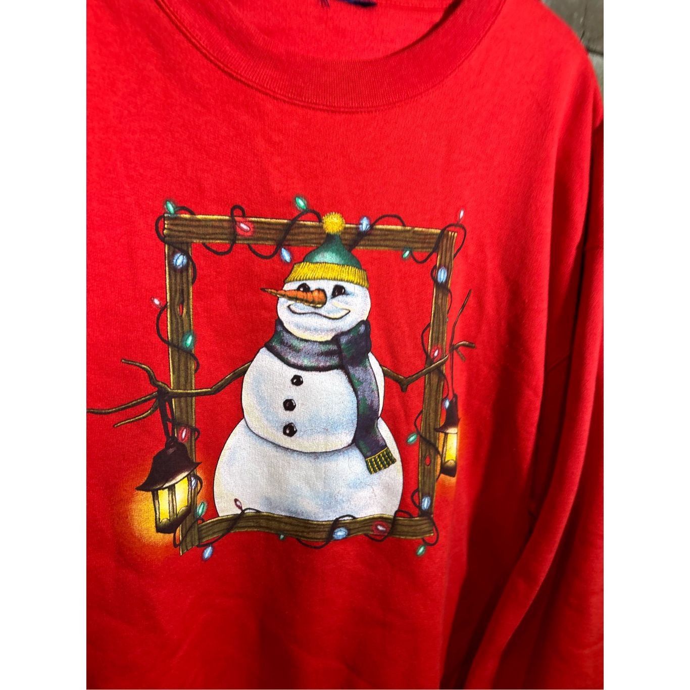 Vintage Vintage Y2K Snowman Cute winter Christmas sweater crewneck Size US XXL / EU 58 / 5 - 2 Thumbnail