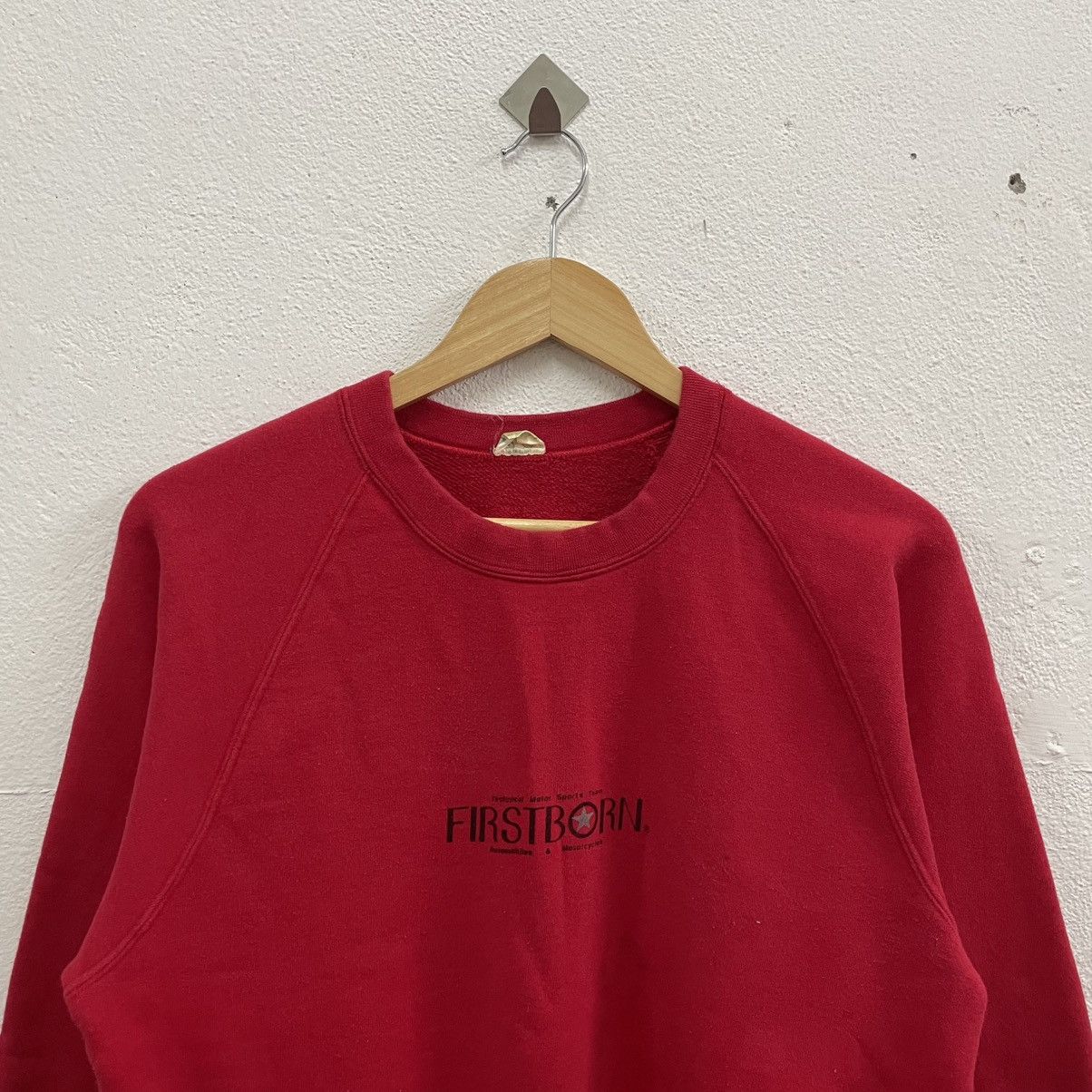 Japanese Brand × Vintage 🔥Vintage 80s First Born Automobile Mirror Print Sweatshirts Size US S / EU 44-46 / 1 - 4 Thumbnail