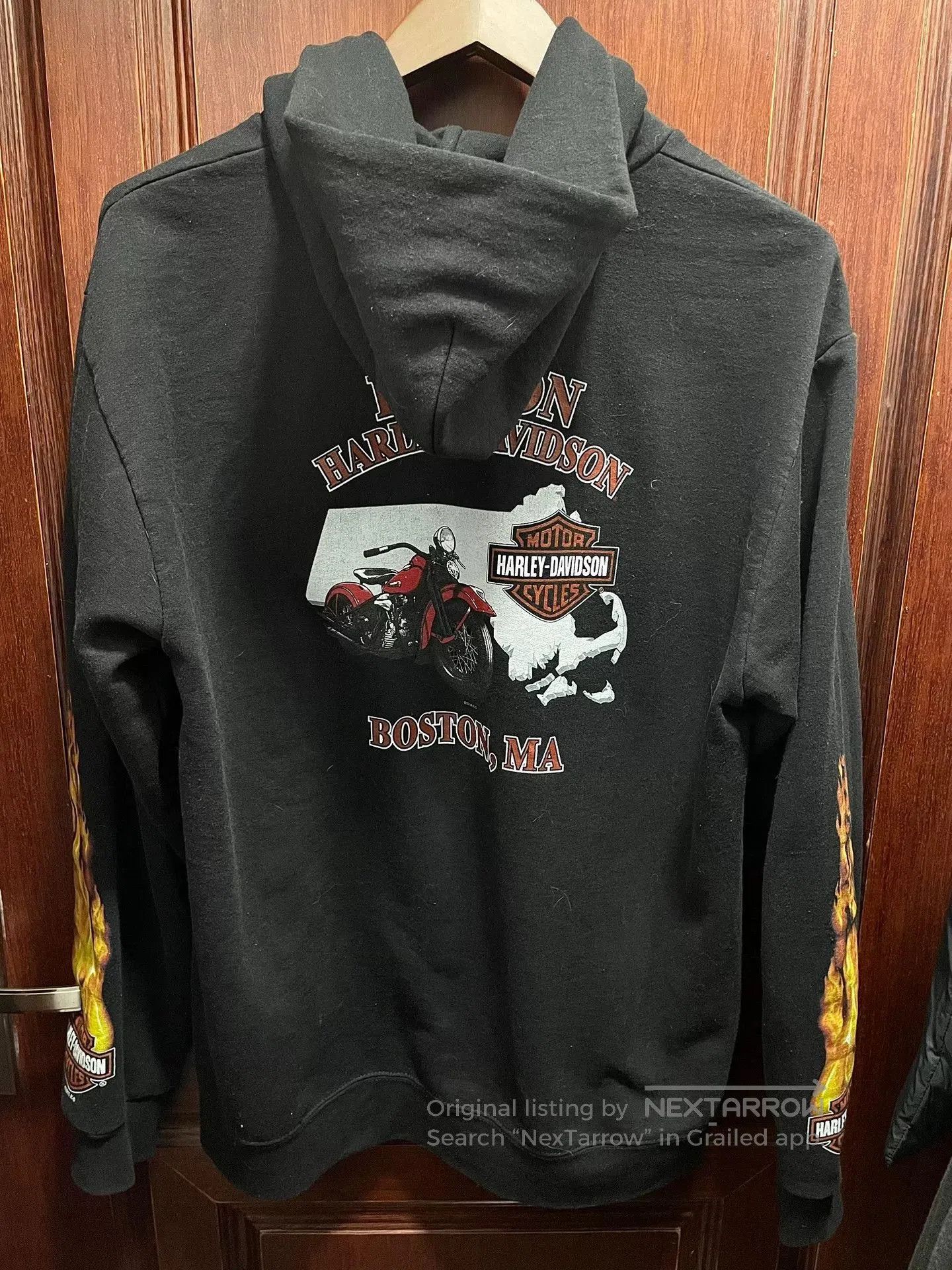 Vintage Vintage Harley Flame Zipup Hoodie. Size US XL / EU 56 / 4 - 5 Thumbnail