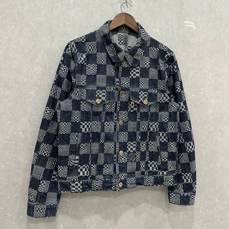 Louis Vuitton Louis Vuitton Checkerboard denim jacket 2505-Nextarrow Size US M / EU 48-50 / 2 - 3 Thumbnail