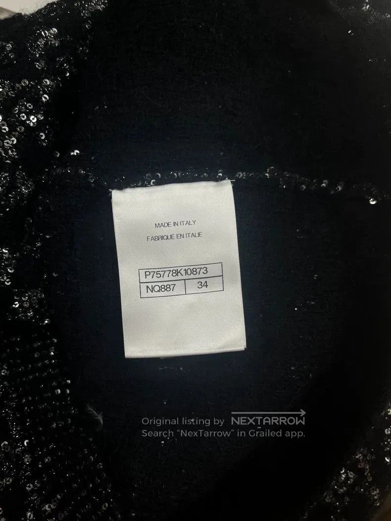 Chanel Chanel 23B Black Sequin Knit Top. Size US S / EU 44-46 / 1 - 5 Thumbnail