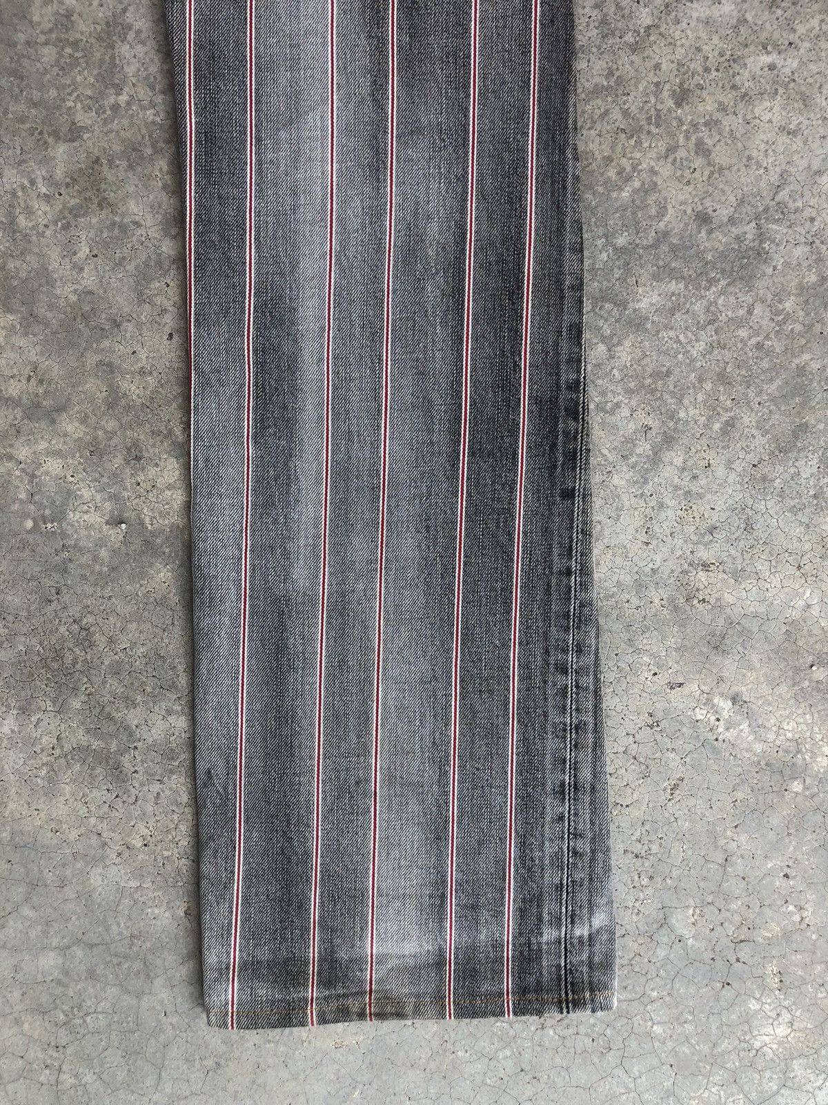 If Six Was Nine Japanese Edwin Flared Jeans Distressed Selvedge Hickory Size US 31 - 12 Thumbnail