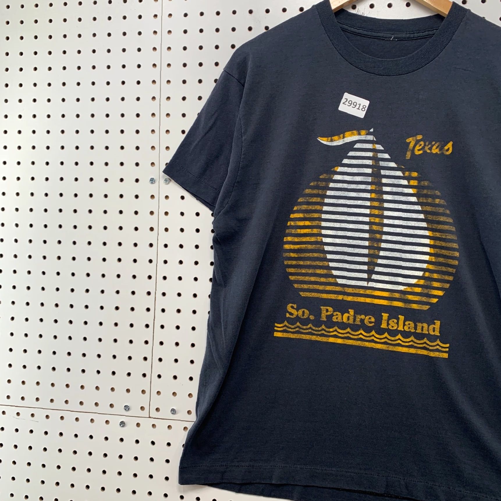Vintage VINTAGE Sportswear Texas So Padre Island Shirt Mens L Black Cotton T-Shirt Crew Neck Short Sleeve Vintage 90s Theme: Texas Mens Size US L / EU 52-54 / 3 - 3 Thumbnail