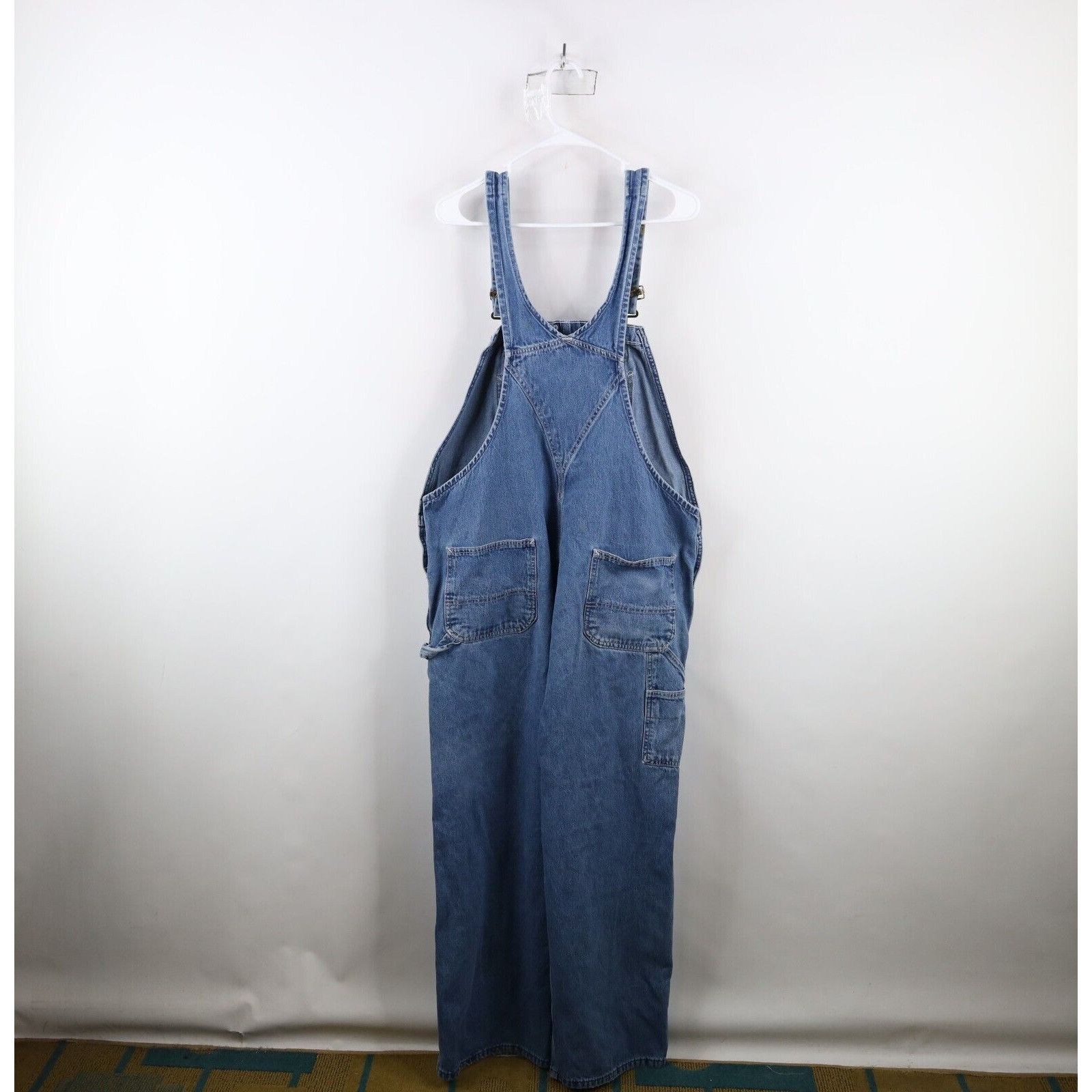 Carhartt × Vintage Vintage Y2K Carhartt Distressed Spell Out Denim Overalls Size US 42 / EU 58 - 19 Thumbnail