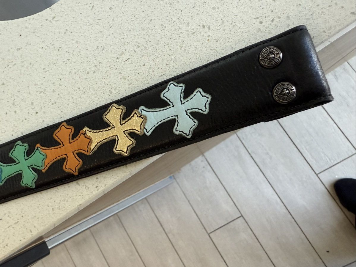 Chrome Hearts Multicolor Rainbow Cross Strap Size 38 - 11 Thumbnail