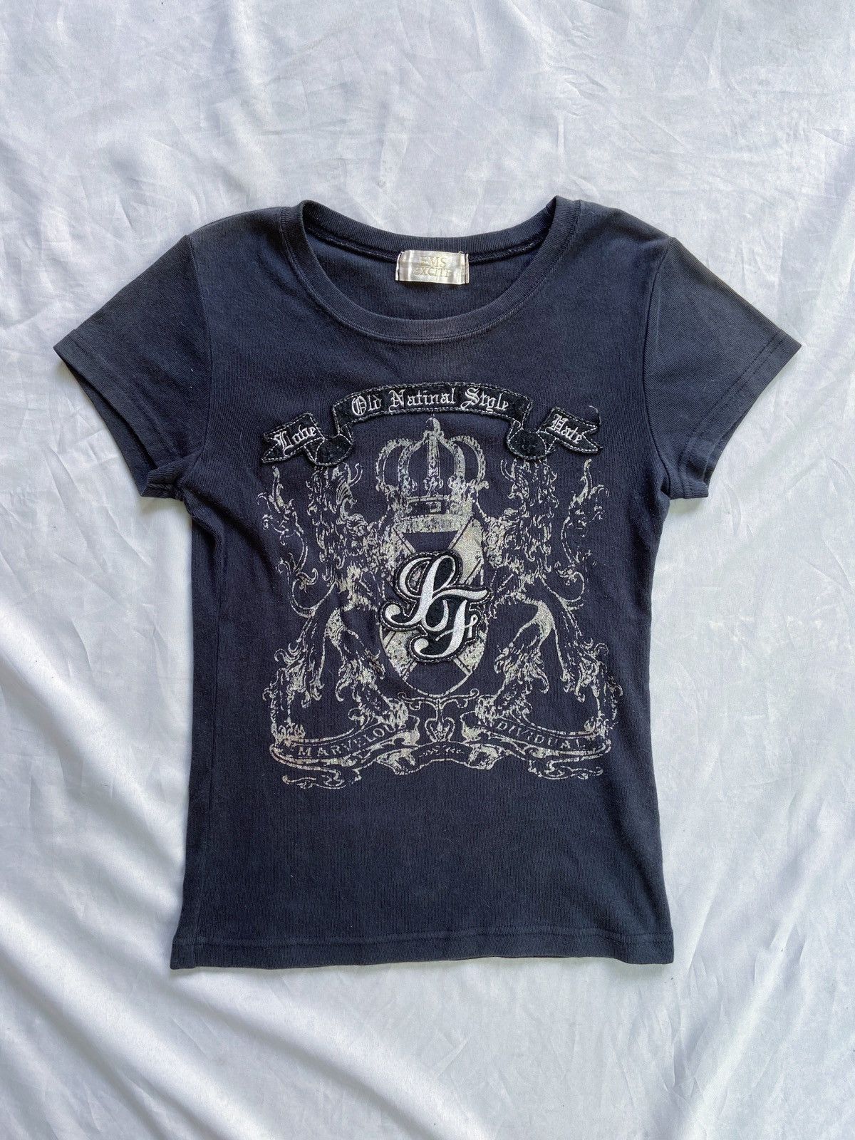 If Six Was Nine 🌸Y2K EMS EXCITE OLD NATIONAL STYLE TEE Size US XS / EU 42 / 0 - 1 Thumbnail