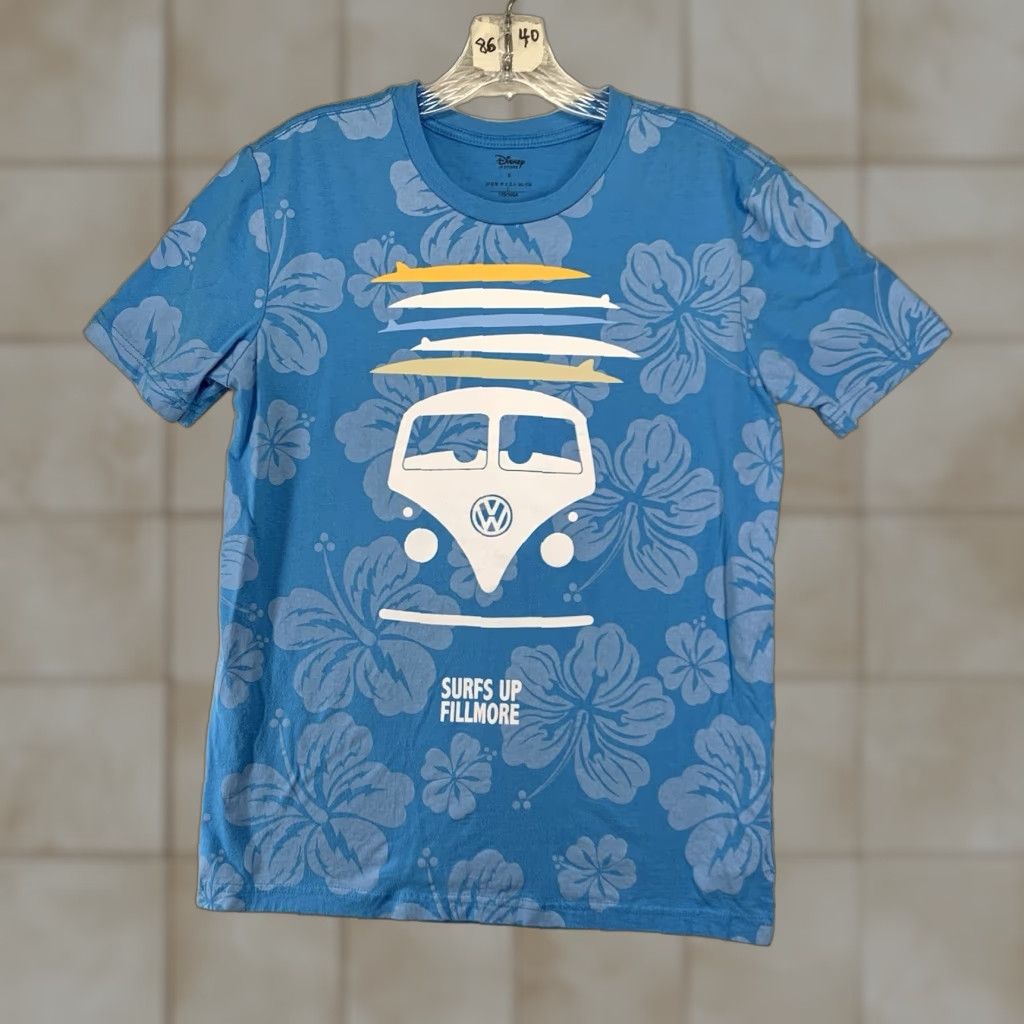Disney Disney Cars Fillmore Graphic T-Shirt Men Women All Over Hibiscus Print Cotton Small Size US S / EU 44-46 / 1 - 1 Thumbnail