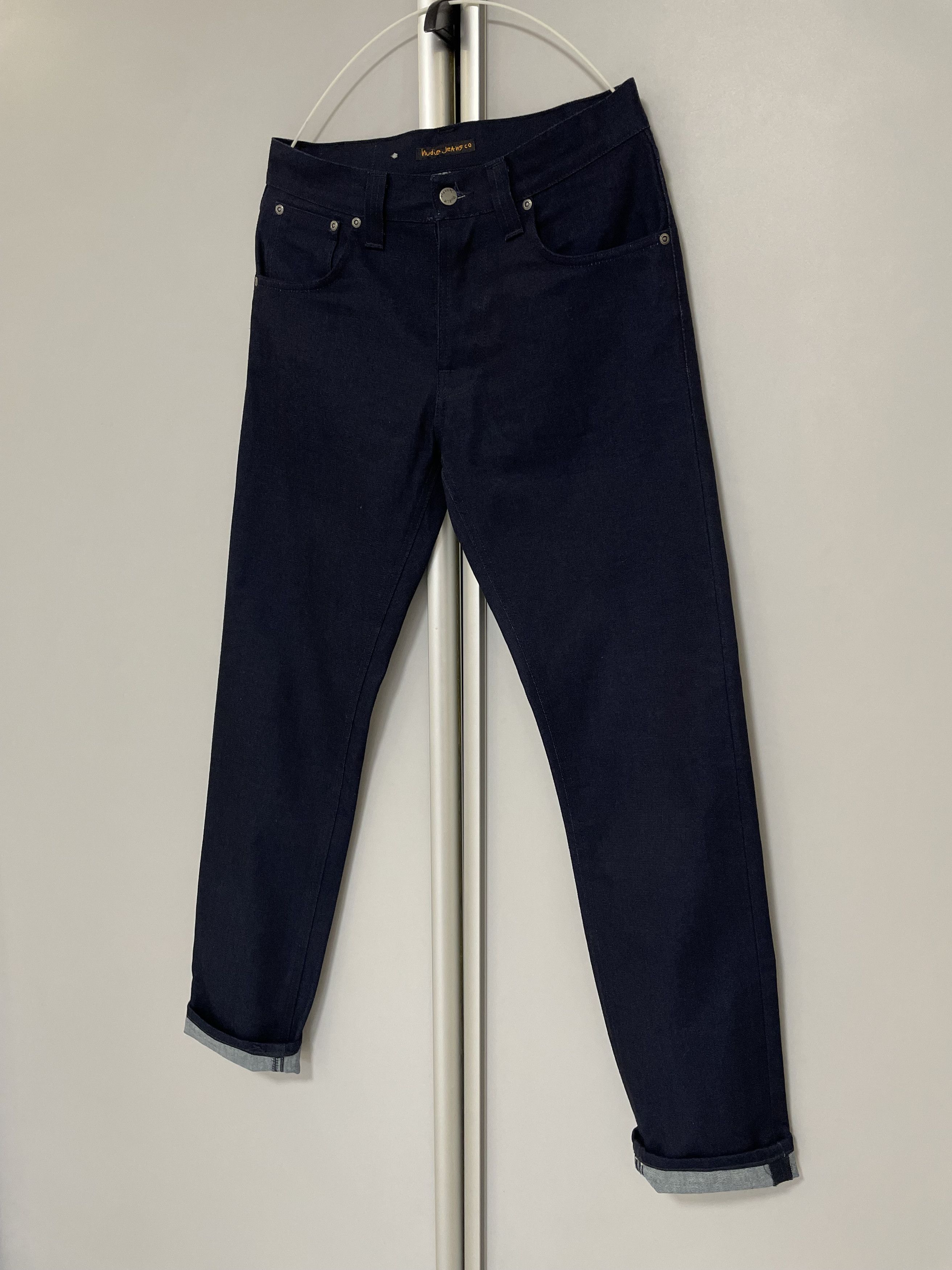 Nudie Jeans Nudie Jeans Steady Eddie Dry Broken Navy Jeans Denim Pants Size US 30 / EU 46 - 4 Thumbnail