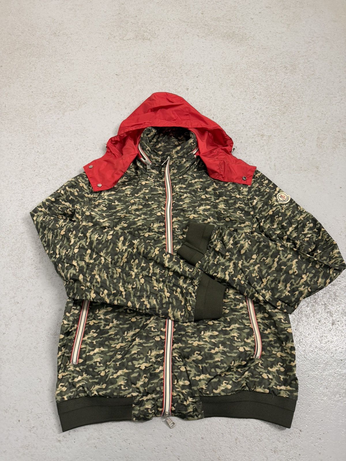 Moncler Moncler Camo Hooded Light Jacket Size US M / EU 48-50 / 2 - 7 Thumbnail