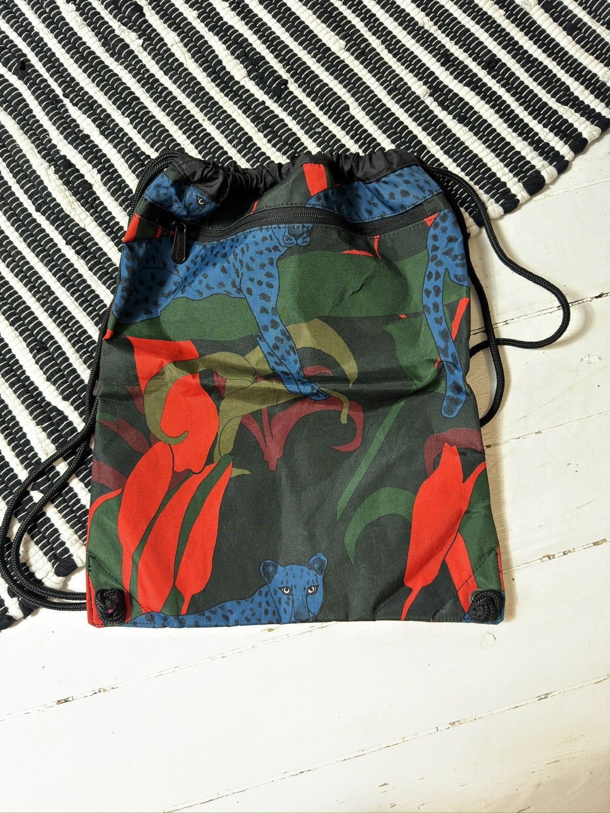 Marimekko VINTAGE MARIMEKKO 2000s TIGER PRINTED BACKPACK Size ONE SIZE - 2 Thumbnail