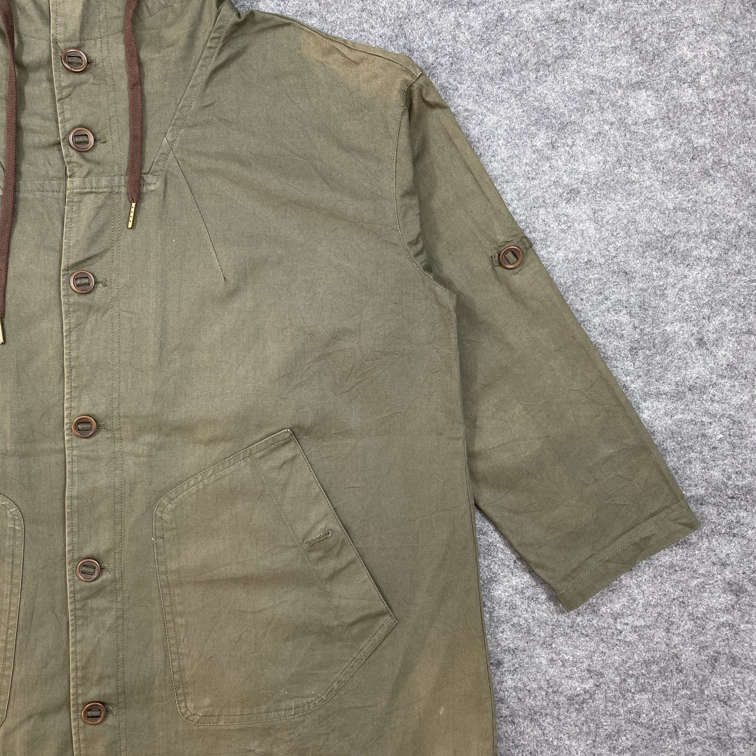 Japanese Brand Nombre Impair Military Hooded Deck Jacket Japanese-J648 Size US L / EU 52-54 / 3 - 5 Thumbnail