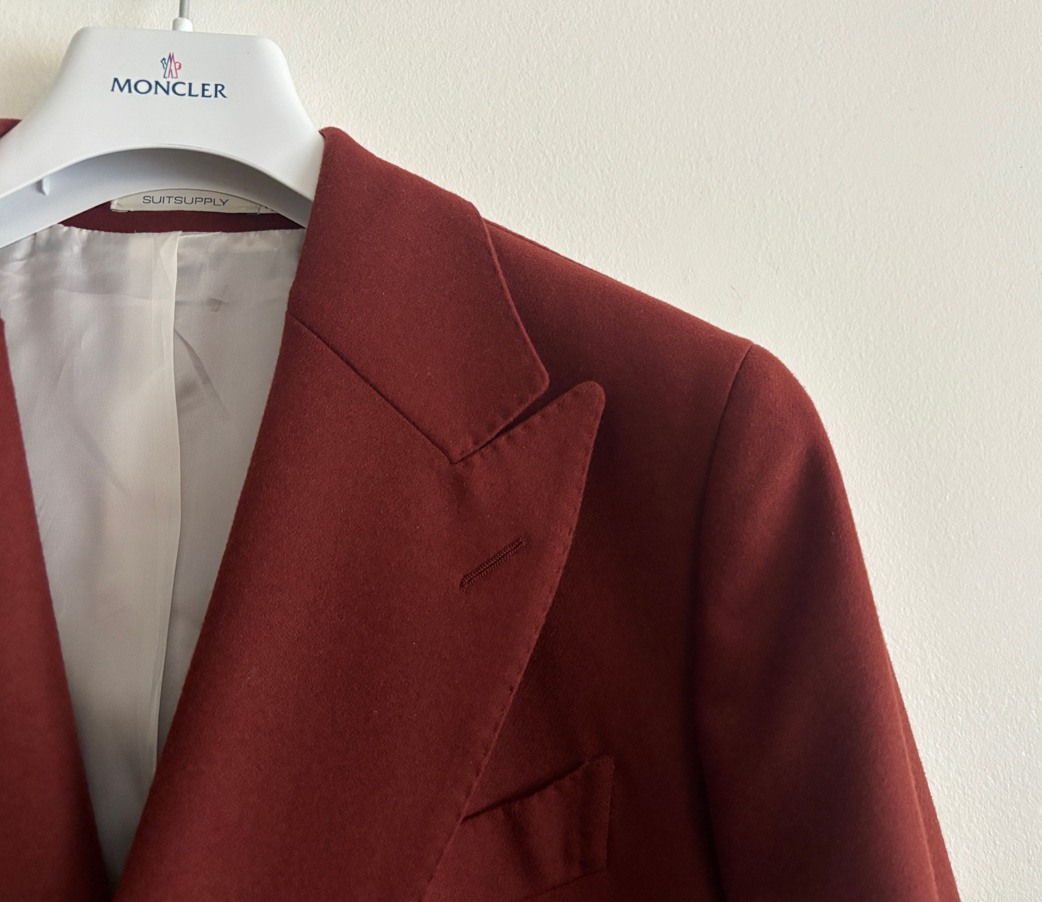 Suitsupply $595 Red Double Breasted Overcoat - Small/Medium Size US M / EU 48-50 / 2 - 3 Thumbnail