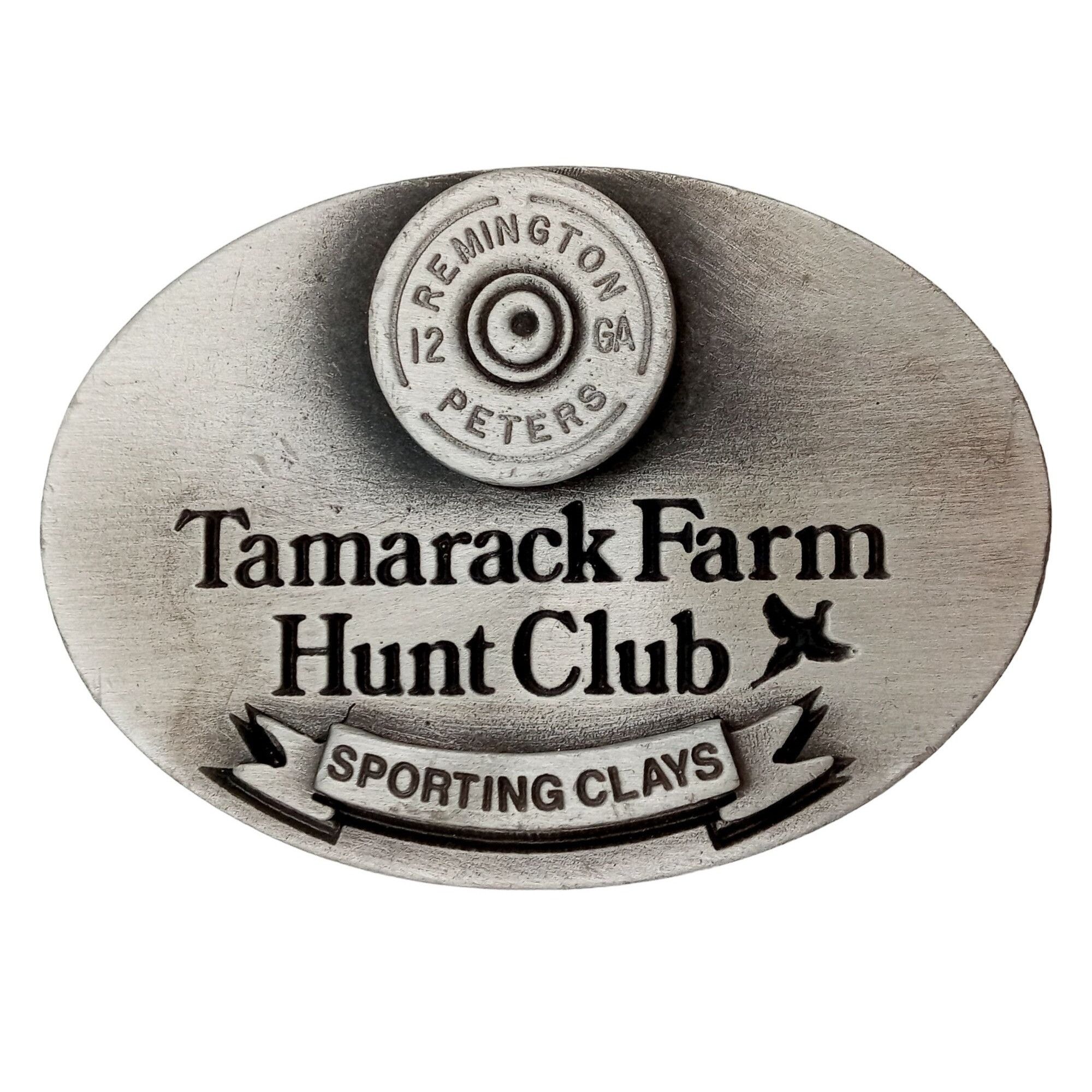Vintage Tamarack Farm Belt Buckle Hunt Club Sporting Clays Remington Size ONE SIZE - 1 Thumbnail