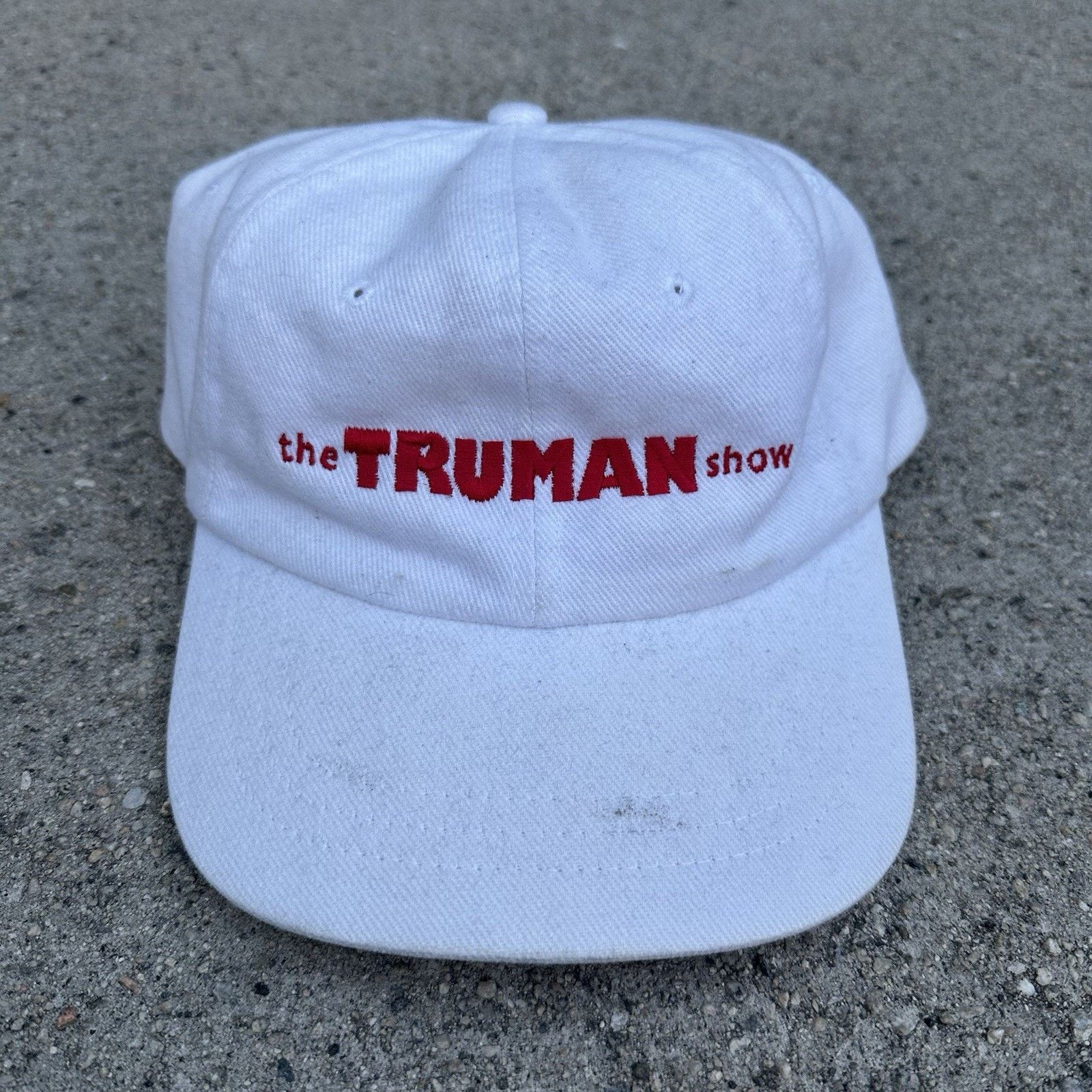 Vintage Vintage 1998 The Truman Show Movie Promo Cap Hat Jim Carrey Size ONE SIZE - 1 Thumbnail