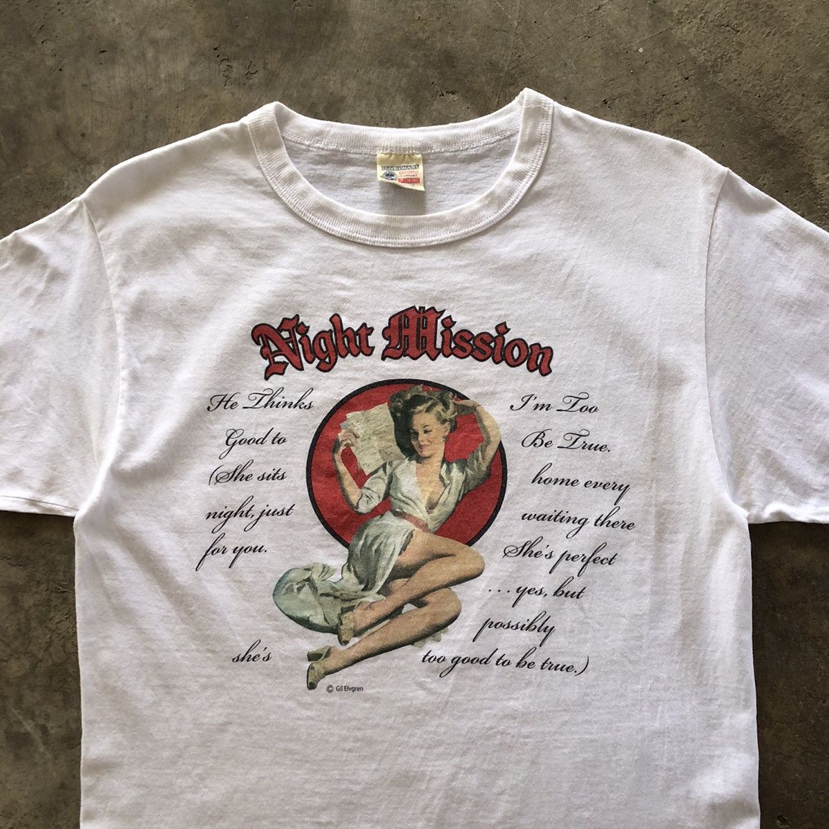 Buzz Rickson's BUZZ RICKSON Sportswear Night Mission T-Shirt Size US M / EU 48-50 / 2 - 3 Thumbnail