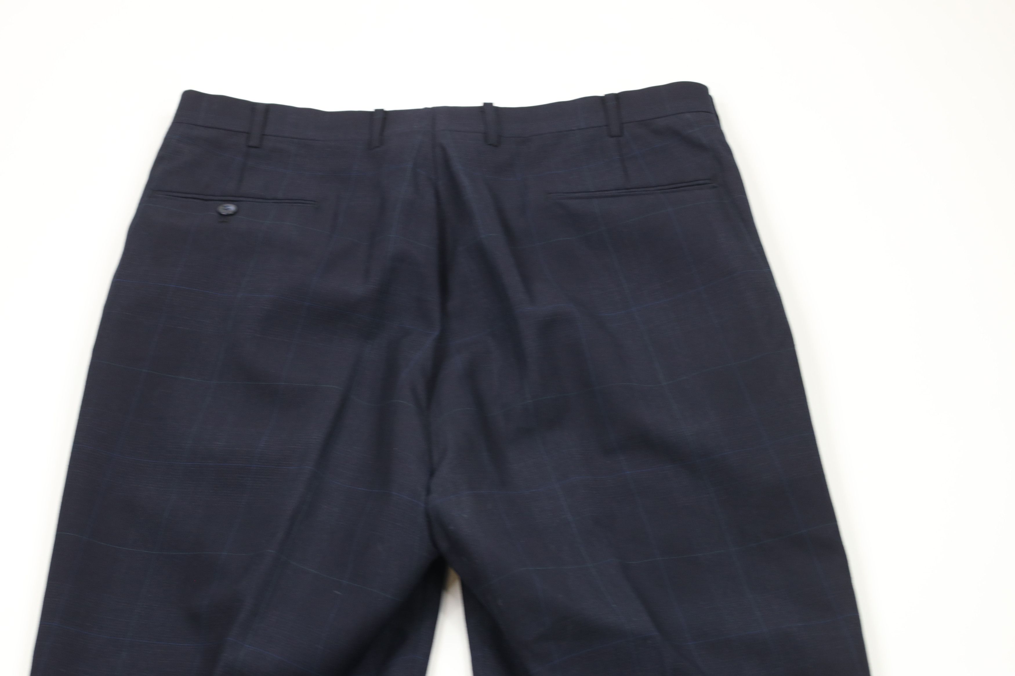 Vintage Vintage 90s Streetwear Hand Tailored Wool Wide Leg Pants Size US 36 / EU 52 - 12 Thumbnail