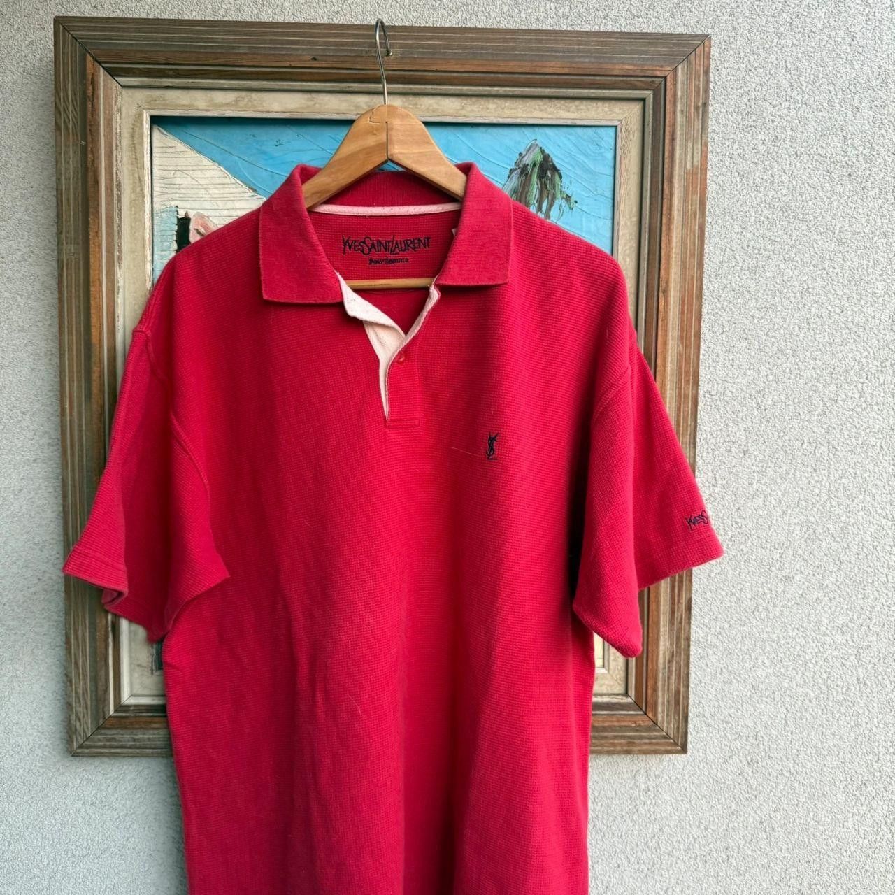 Yves Saint Laurent Yves Saint Laurent YSL T shirt Polo Tee Heavy Overshirt Size US XL / EU 56 / 4 - 2 Thumbnail