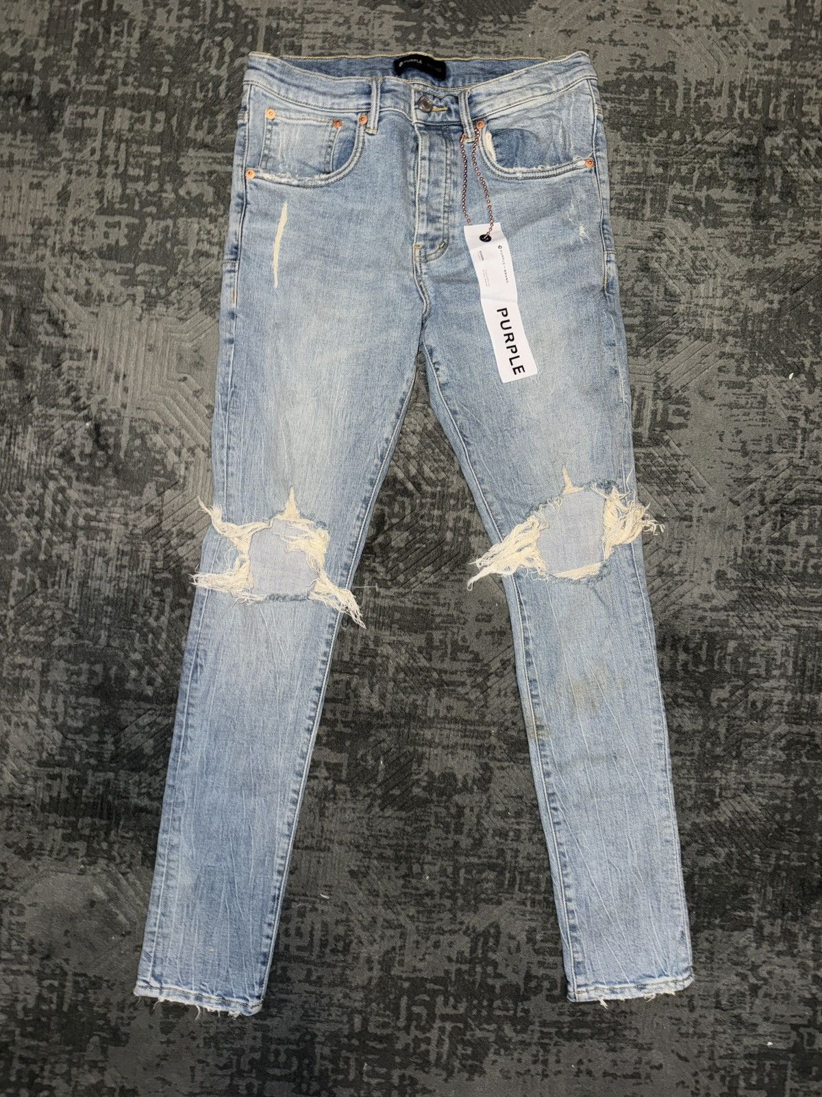Purple brand jeans light blue skinny