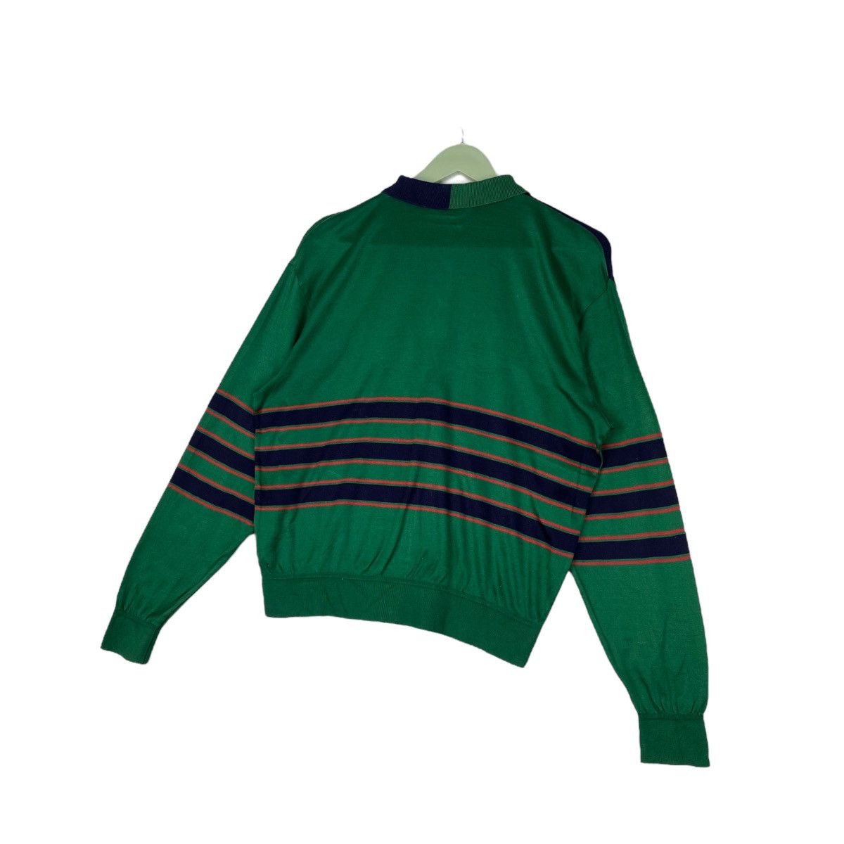 Designer × Vintage Vintage Masters Embroidered Crewneck Sweatshirt Green/Blue P Size L / US 10 / IT 46 - 7 Thumbnail