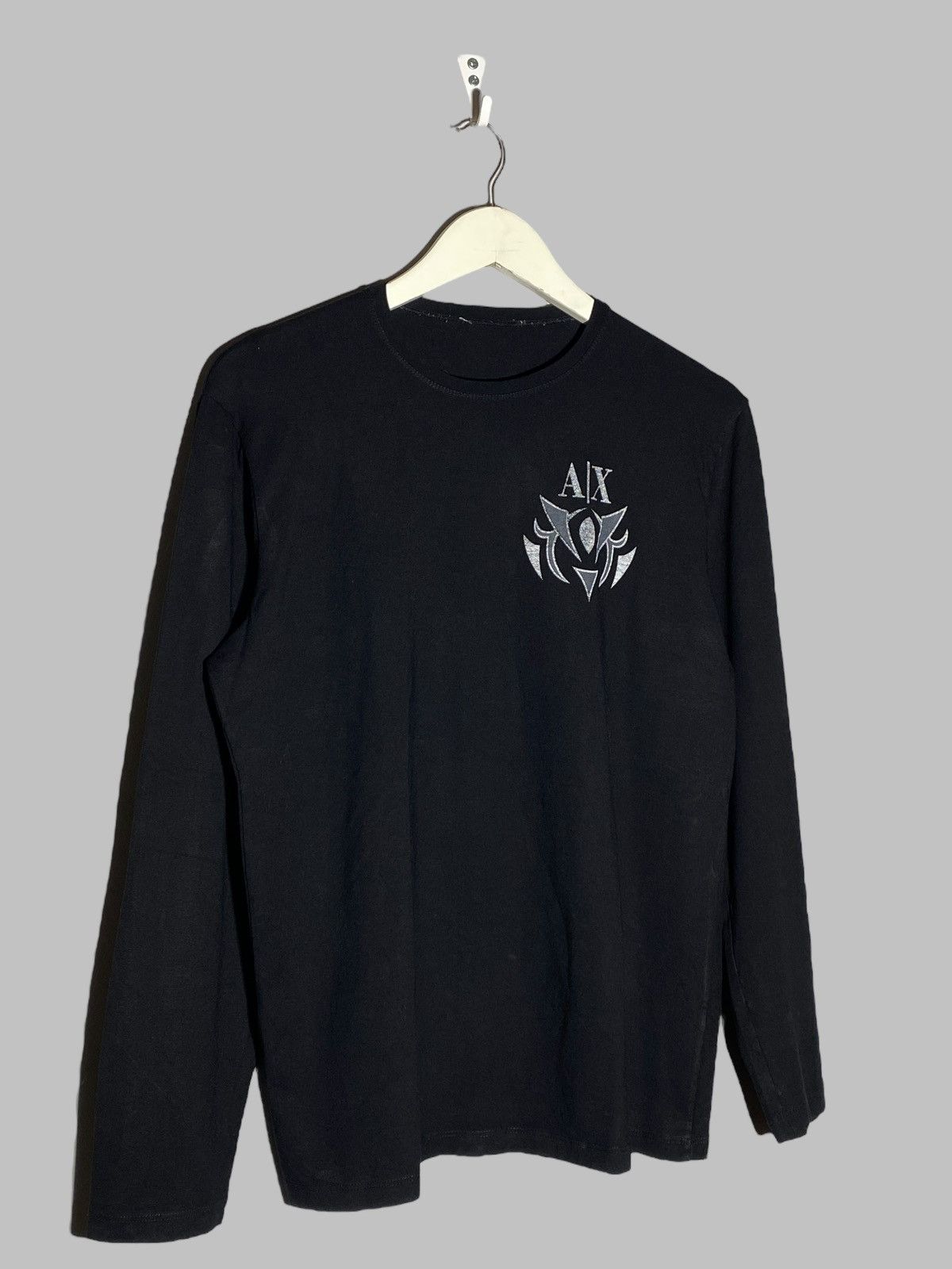 Armani Exchange 🔥 00s VINTAGE ARMANI EXCHANGE PRINTED AVANT GARDE LONGSLEEVE Size US M / EU 48-50 / 2 - 4 Thumbnail