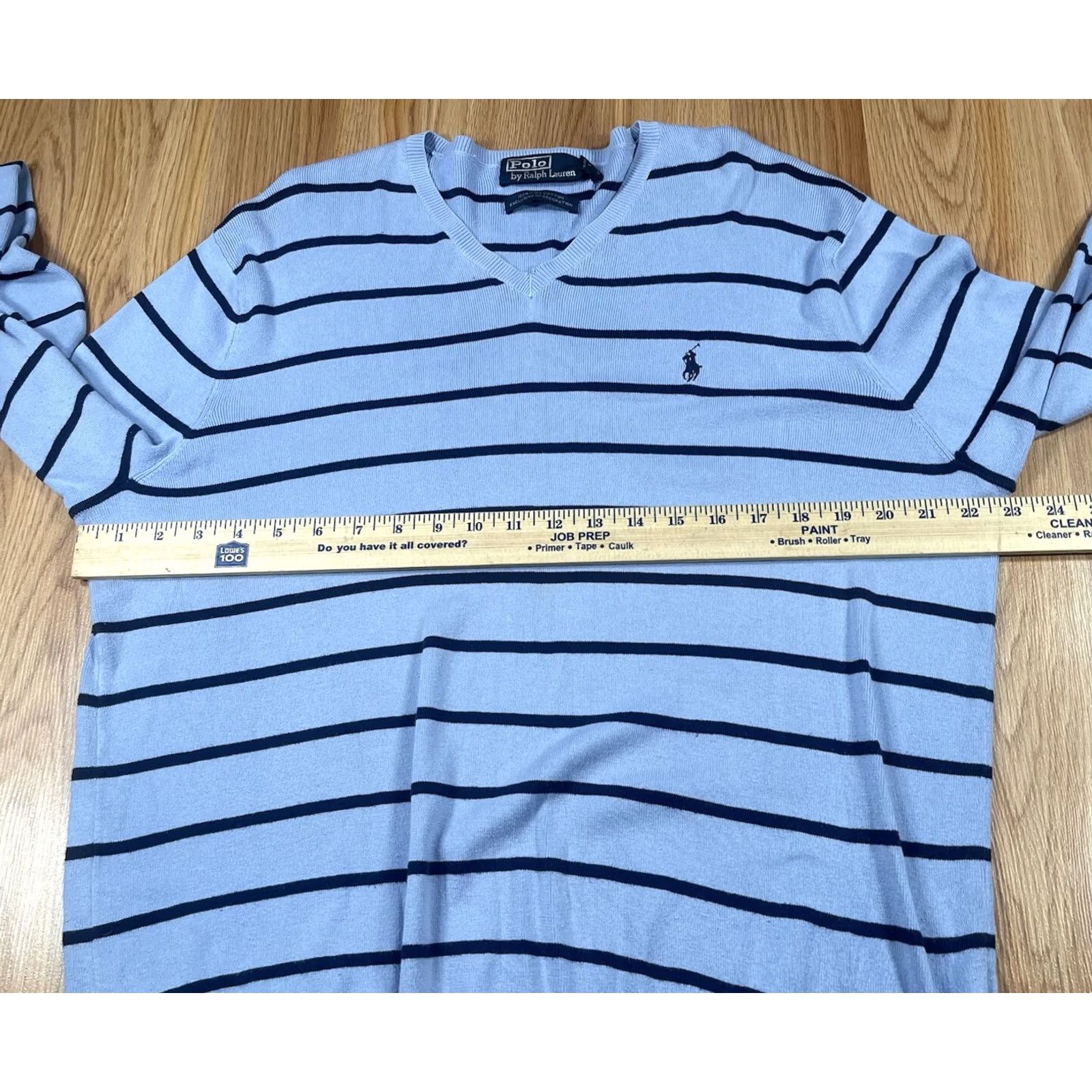 Polo Ralph Lauren VINTAGE Polo Ralph Lauren Sweater Mens L Long Sleeve V-Neck Knit Pullover Size US L / EU 52-54 / 3 - 6 Thumbnail