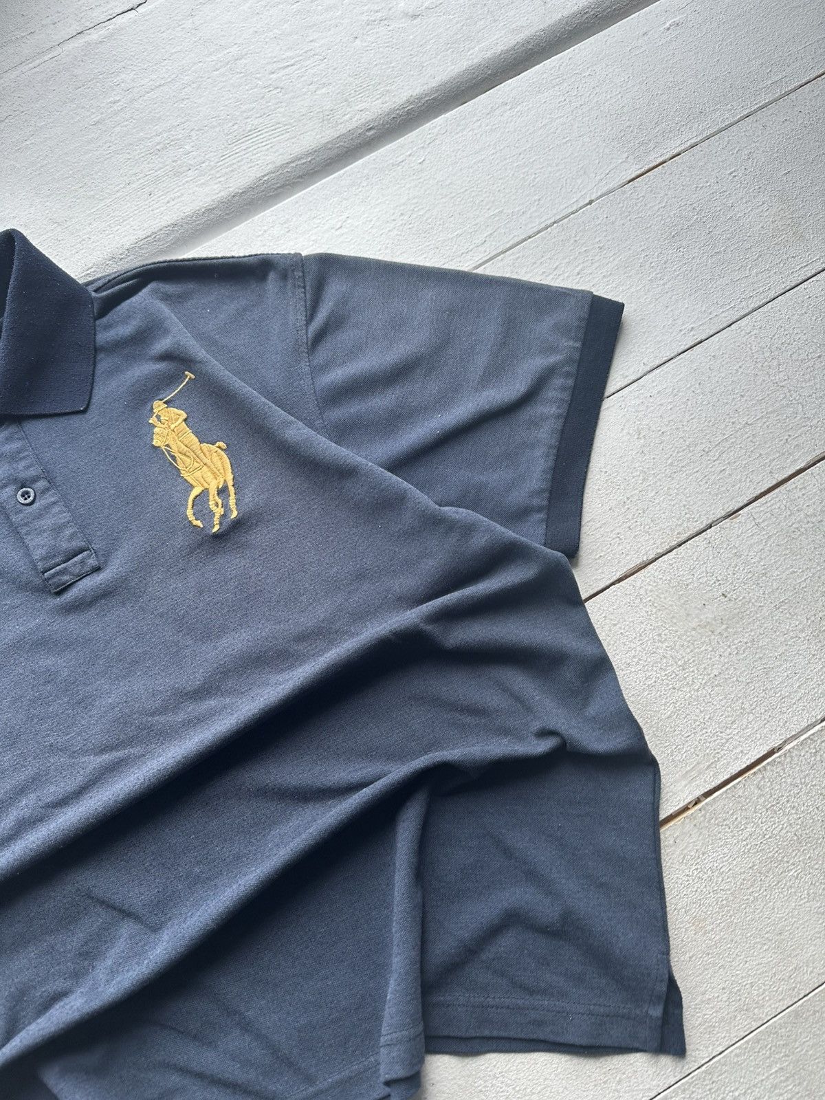 Polo Ralph Lauren × Ralph Lauren VNTG🚨 Polo RL Italy 3 Big Logo Casual Polo Shirt Y2K Chief Size US XL / EU 56 / 4 - 3 Thumbnail