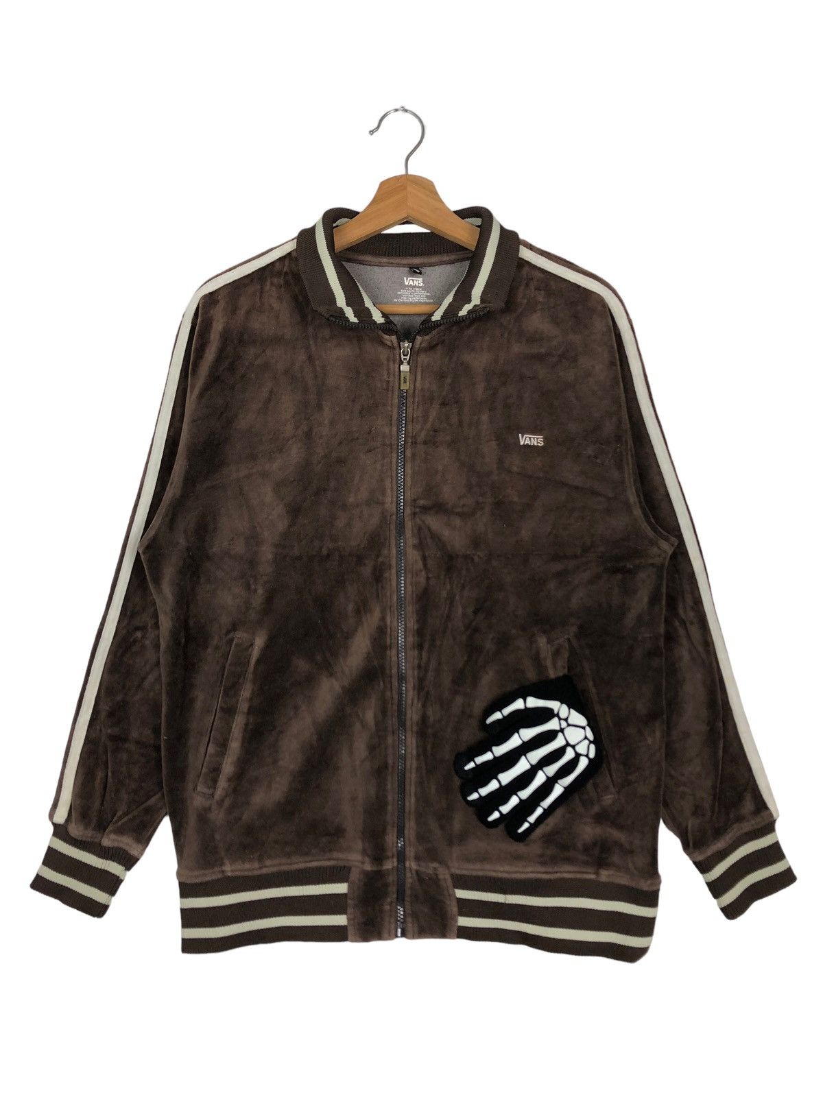 Japanese Brand 🔥90s Vintage Streetwear Velvet Jumper Jacket Vans Skategang Size US M / EU 48-50 / 2 - 1 Thumbnail