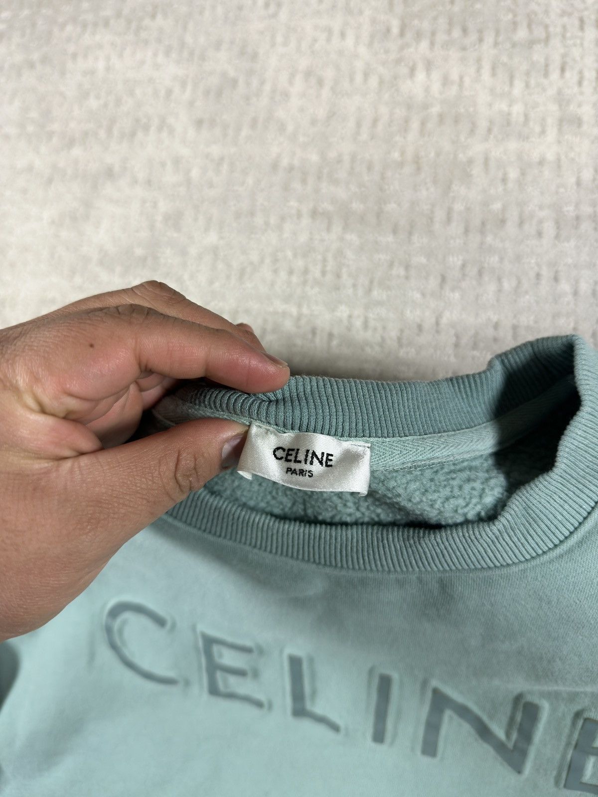 Celine Celine Paris Spellout Crewneck Size L / US 10 / IT 46 - 5 Thumbnail