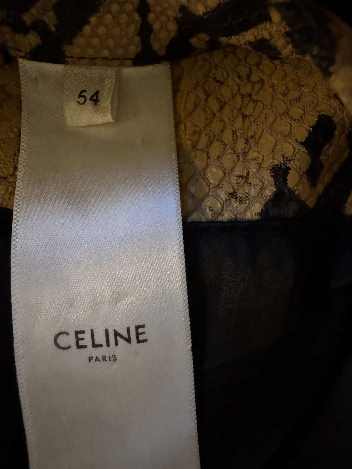 Celine Celine by Hedi Slimane SS20 Python Print Calfskin Blouson Size US L / EU 52-54 / 3 - 8 Thumbnail