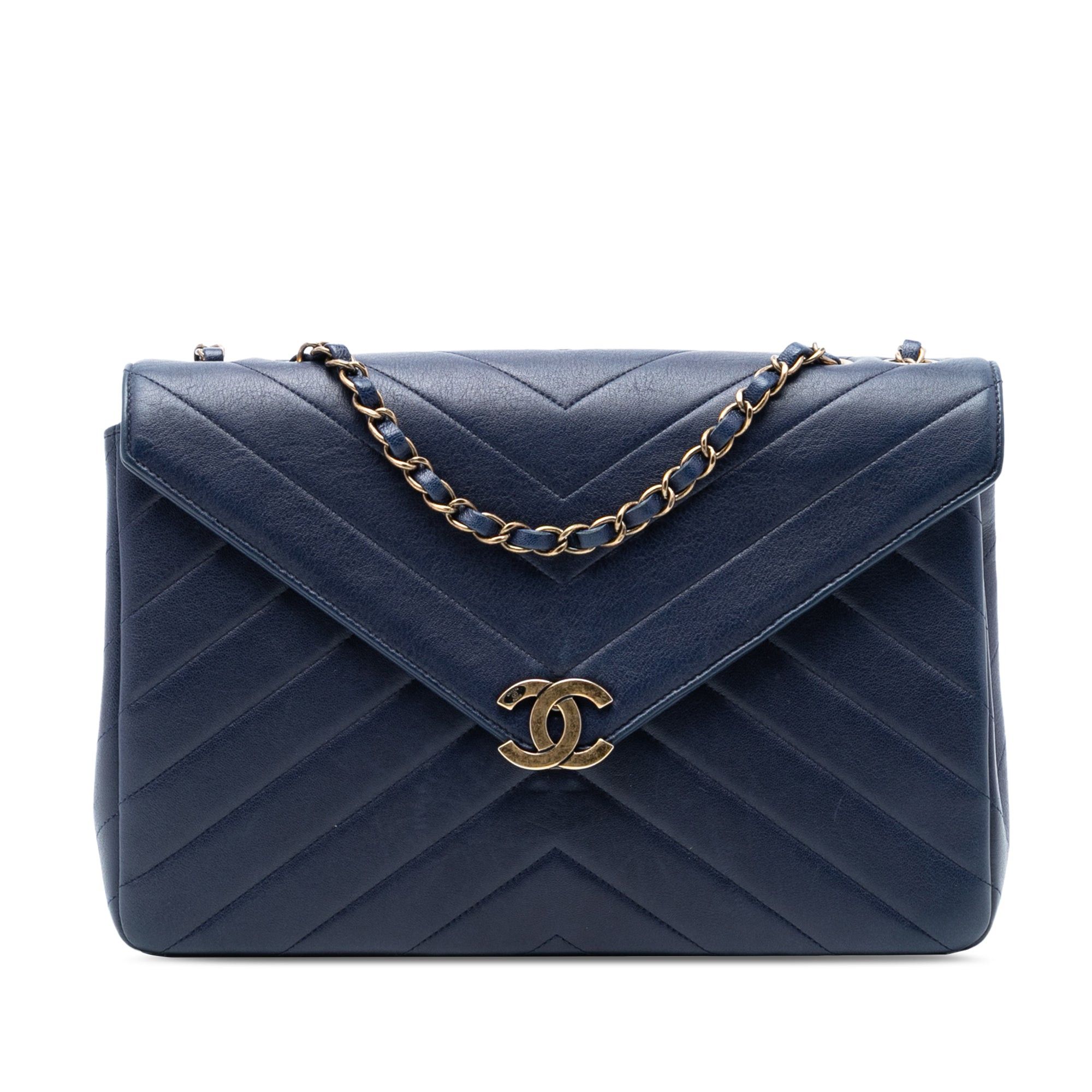 Chanel Medium Chevron Calfskin Coco Envelope Flap Size ONE SIZE - 1 Thumbnail