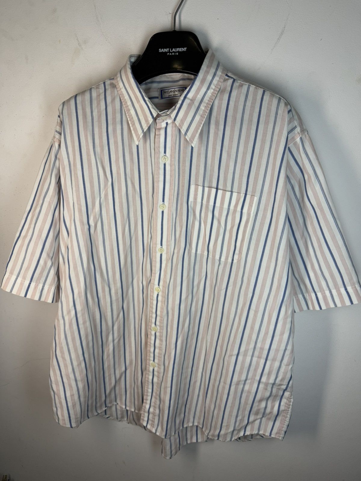 Yves Saint Laurent Super Soft YSL Shirt Summer 90s w/ Logo Size US XL / EU 56 / 4 - 19 Thumbnail