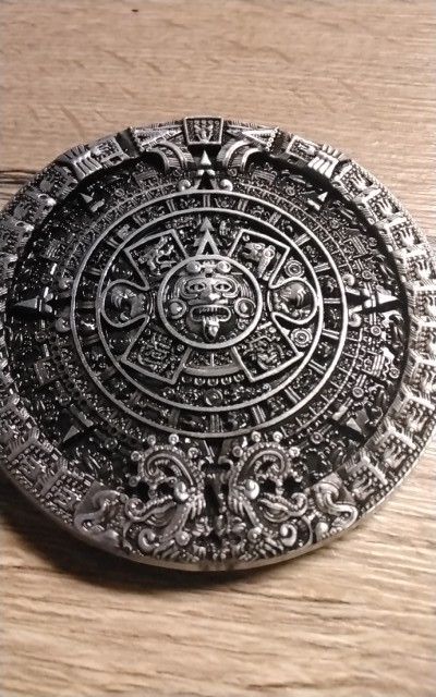 Japanese Brand Aztec Solar Calendar Belt Buckle ( no belt ) Size ONE SIZE - 5 Thumbnail
