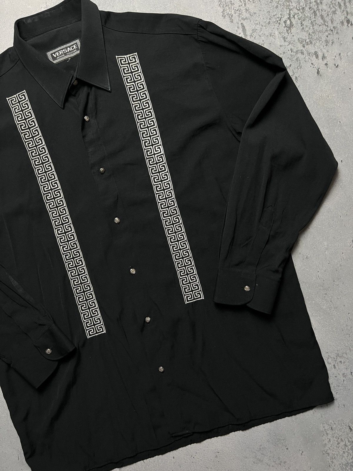 Versace Jeans Couture Vintage Versace Bondage Long Sleeve Rare Archive Shirt Lux Size US XL / EU 56 / 4 - 3 Thumbnail